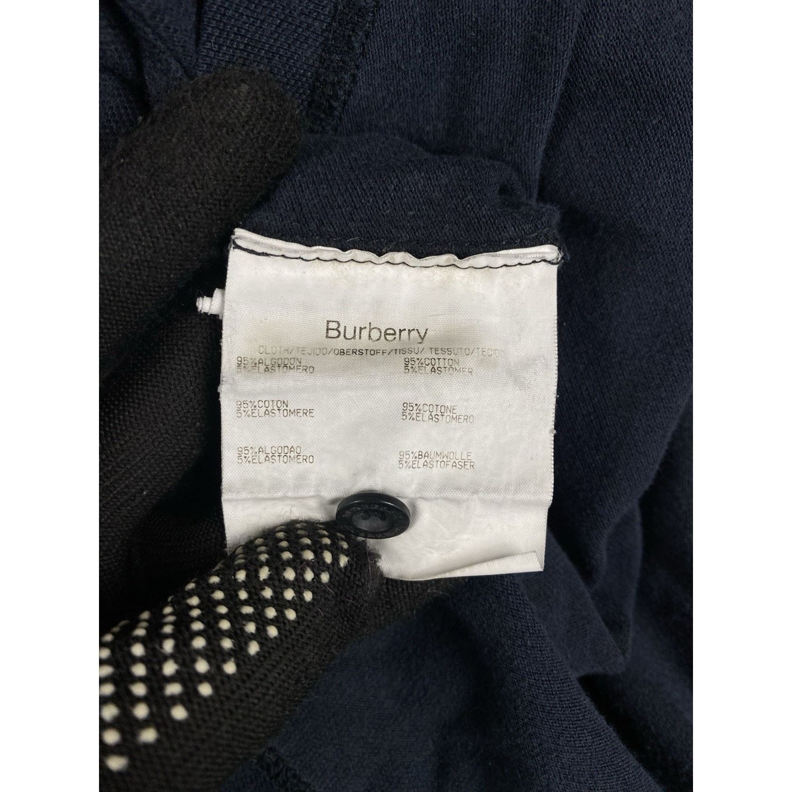 Burberry Burberry Vintage Men's Distressed Blue Polo T-Shirt Size 5 Size US XL / EU 56 / 4 - 12 Thumbnail