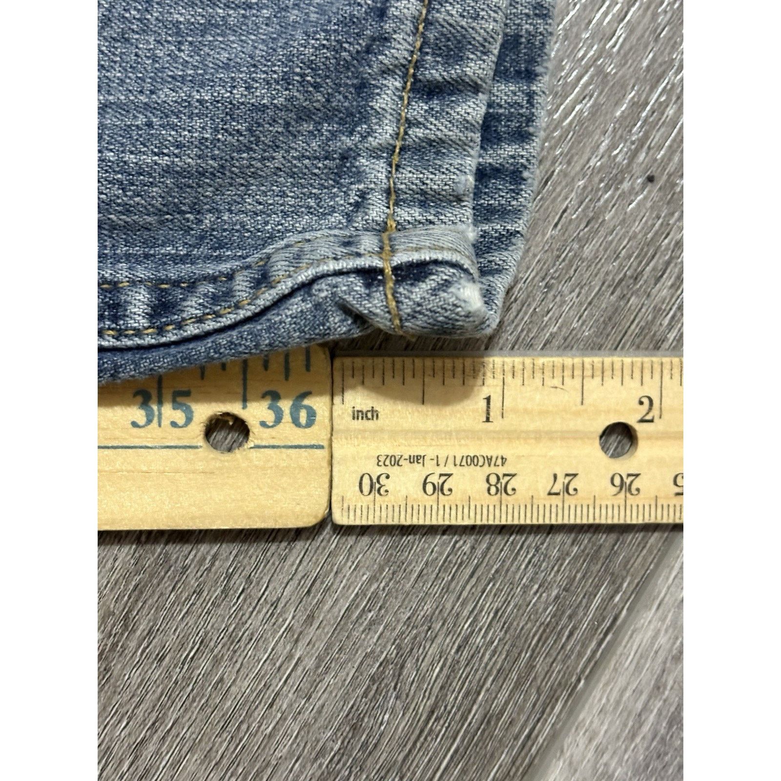 Tommy Hilfiger Tommy Hilfiger Logo Carpenter Baggy Wide Leg Jeans Men 38x37 Size US 38 / EU 54 - 8 Thumbnail