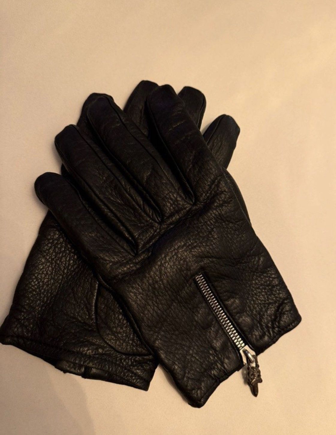 Chrome Hearts Chrome heart leather cashmere gloves Size ONE SIZE - 1 Thumbnail
