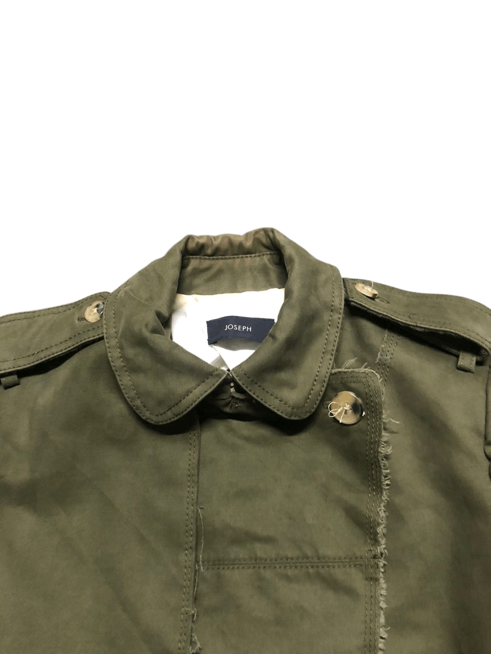 Joseph Veste JOSEPH Femme 36 Cotton Wool Patchwork Military Style Size XS / US 0-2 / IT 36-38 - 6 Thumbnail