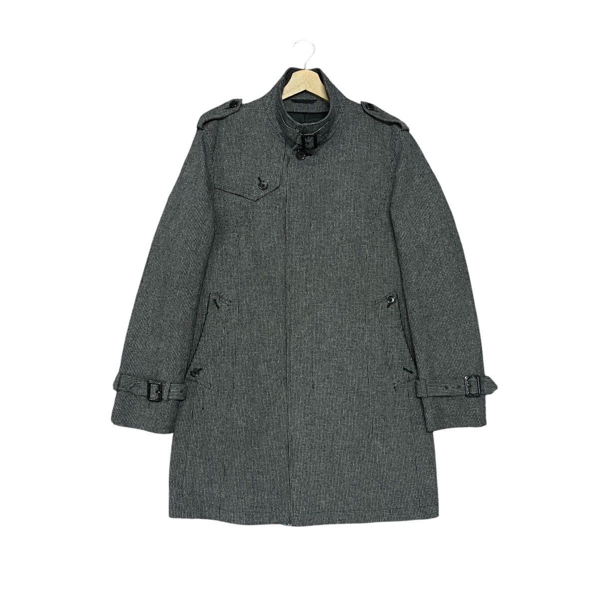 semanticdesign Vintage Semantic Design Herringbone Military Trench Coat Size US XL / EU 56 / 4 - 1 Thumbnail