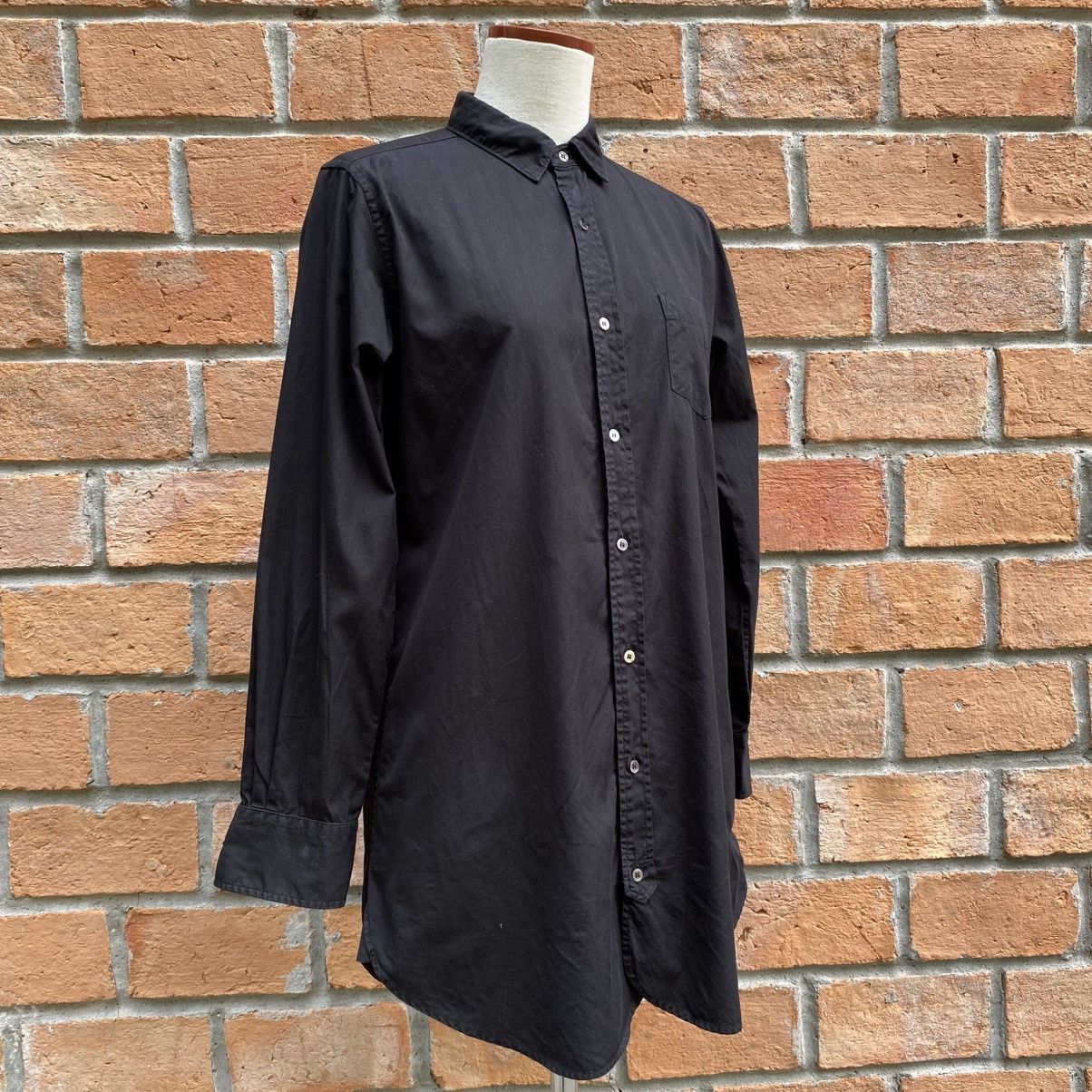 Zucca ZUCCA Black Shirt Dress with Long Sleeves Size M / US 6-8 / IT 42-44 - 3 Thumbnail