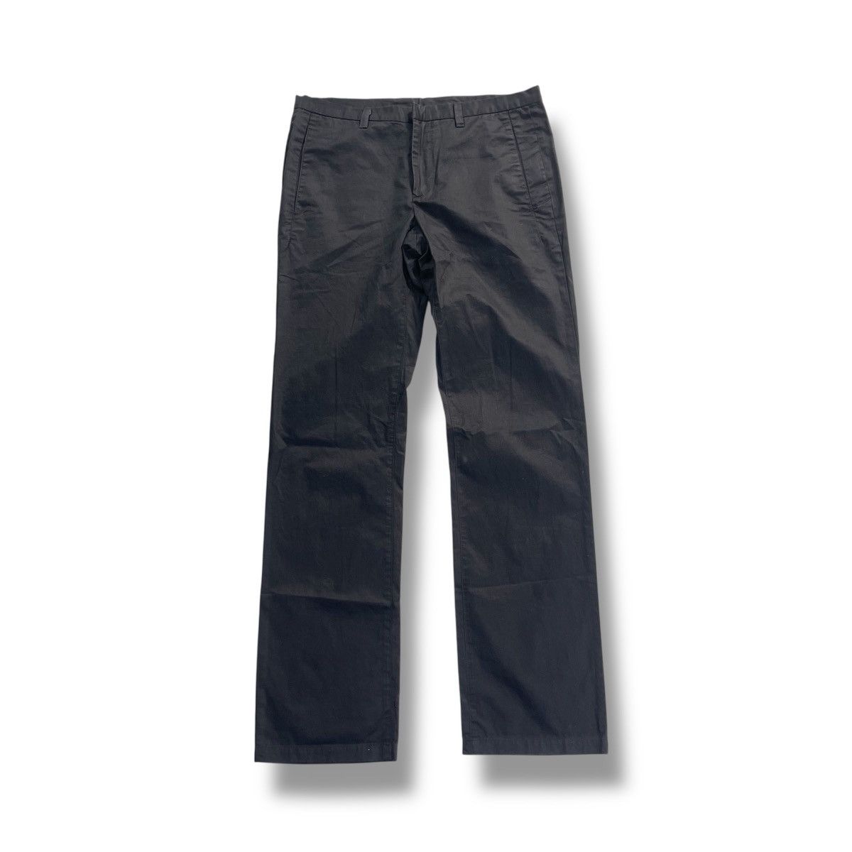 Neil Barrett Black Barrett Neil Barret Leather Strap Design Pant Size US 30 / EU 46 - 2 Thumbnail