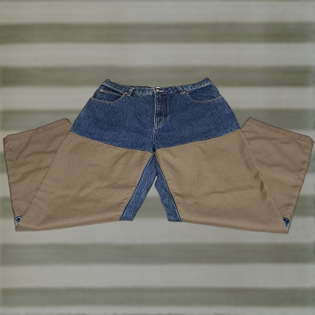 Vintage VTG Columbia Jeans Men’s 32x30 Belt Loops 5-Pocket Denim Hunting Solid Blue Regular Straight Pants Size US 32 / EU 48 - 1 Thumbnail