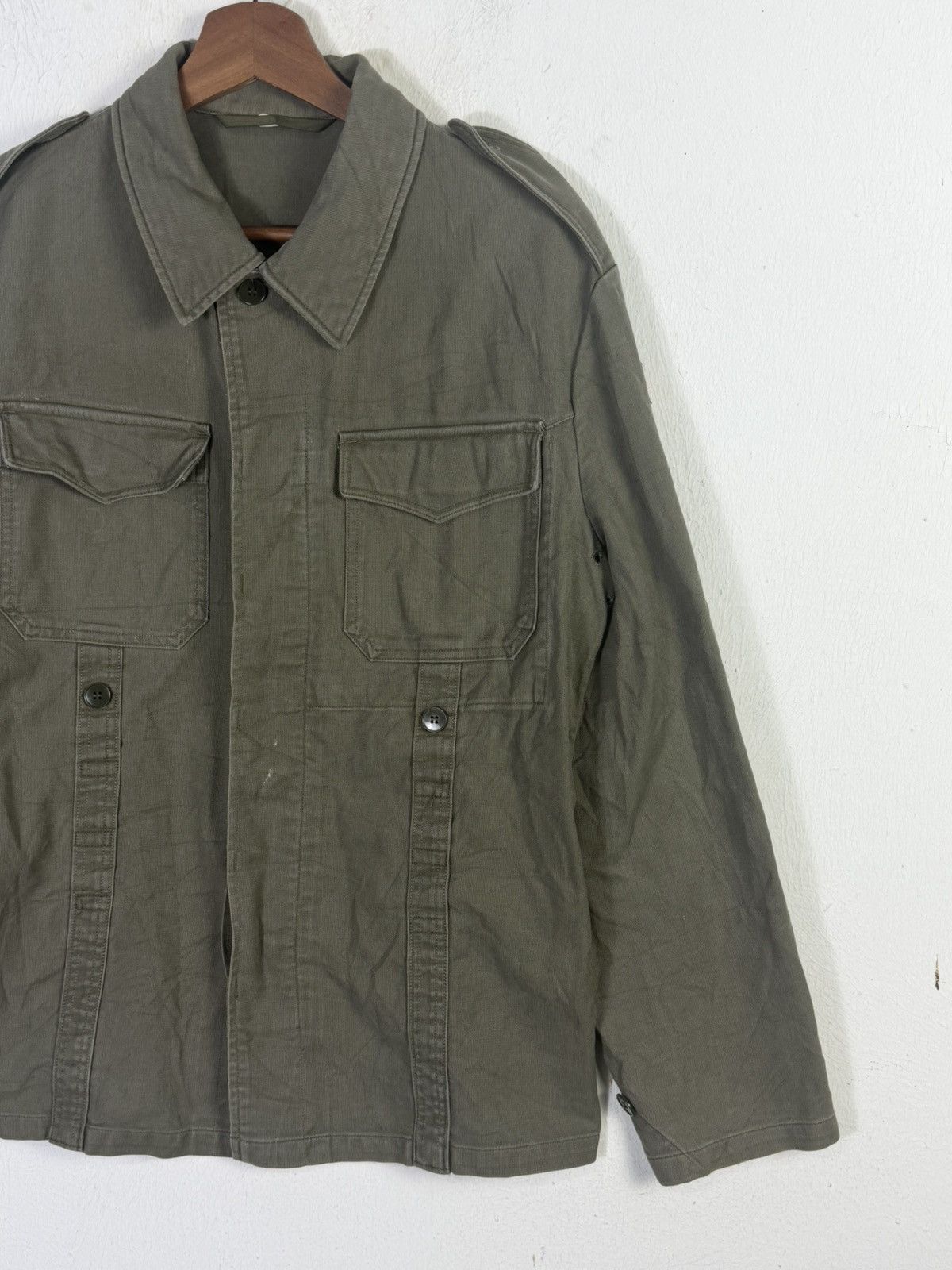 Vintage Vintage Germany Military Button Shirt Jacket Side Flag Logo Size US M / EU 48-50 / 2 - 4 Thumbnail