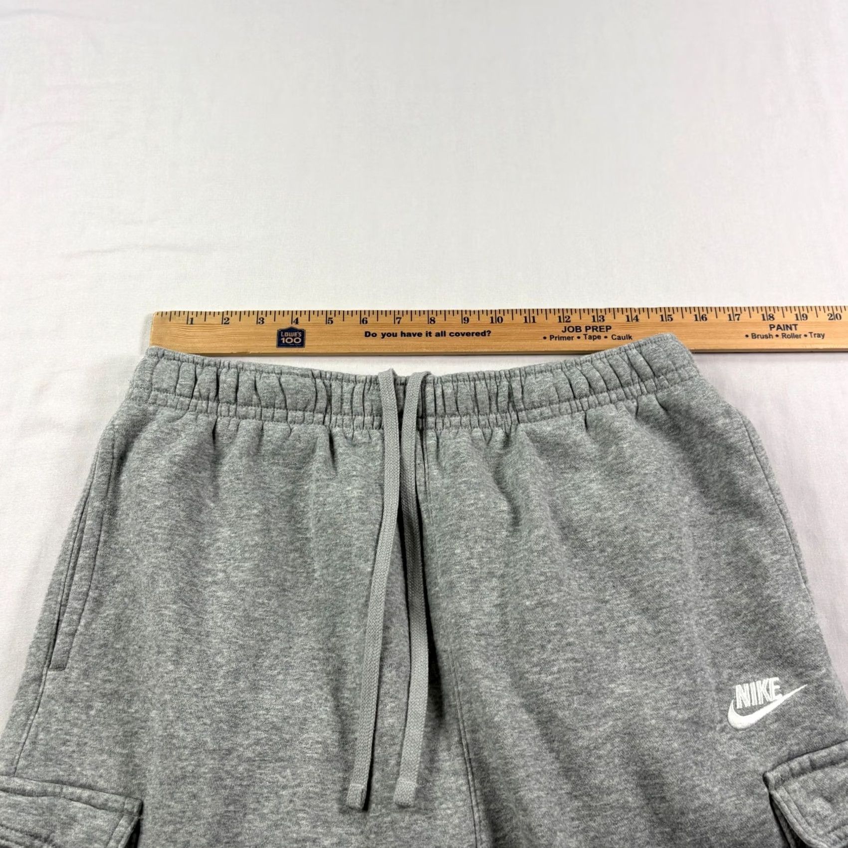 Nike Nike Jogger Sweatpants Mens Large Gray Club Fleece Cargo Stretch Lounge Casual Mens Size US 33 - 6 Thumbnail