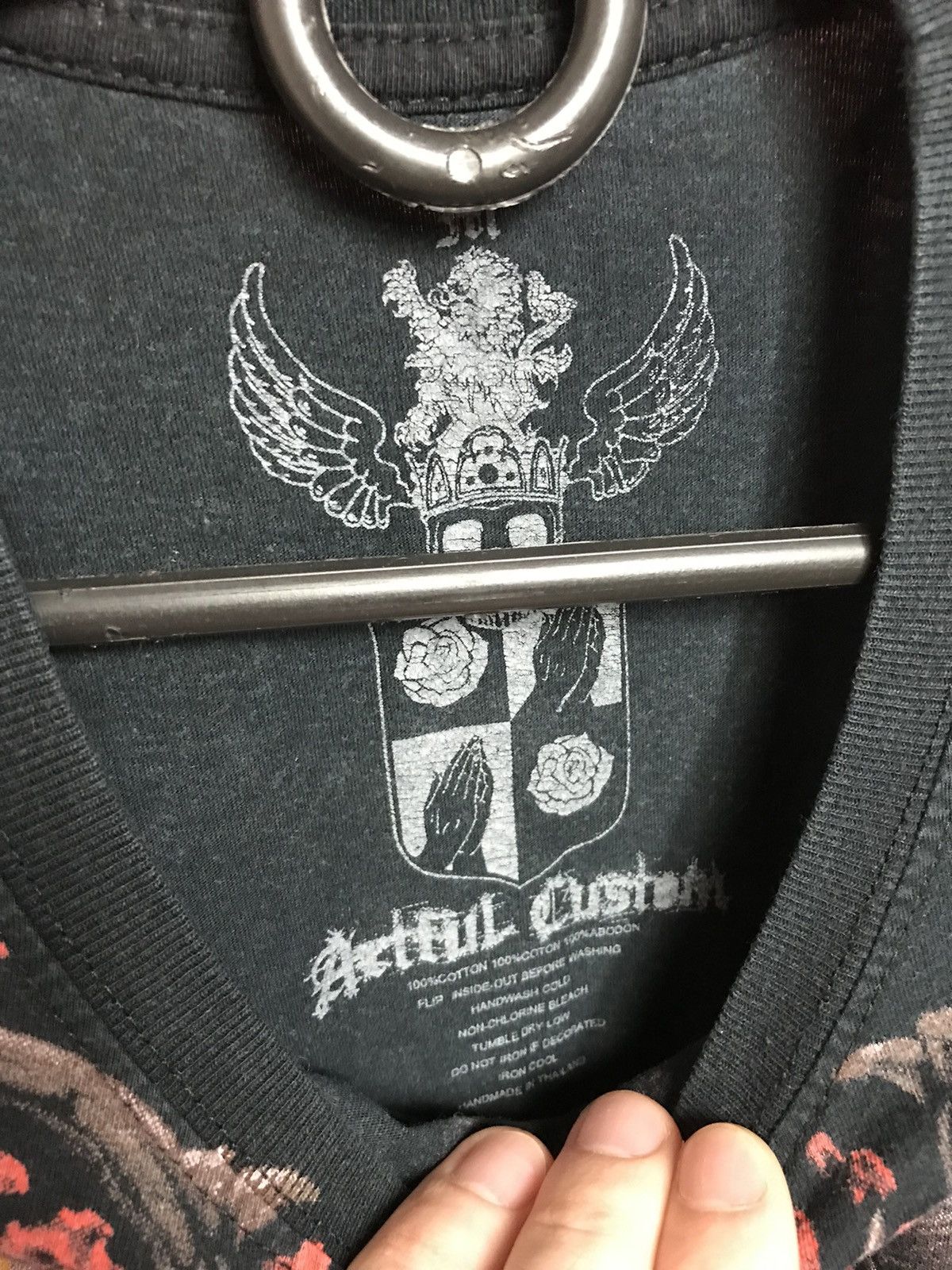 Affliction × Vintage Vintage Skull logo Artful Custom streetwear tee Size US M / EU 48-50 / 2 - 5 Thumbnail