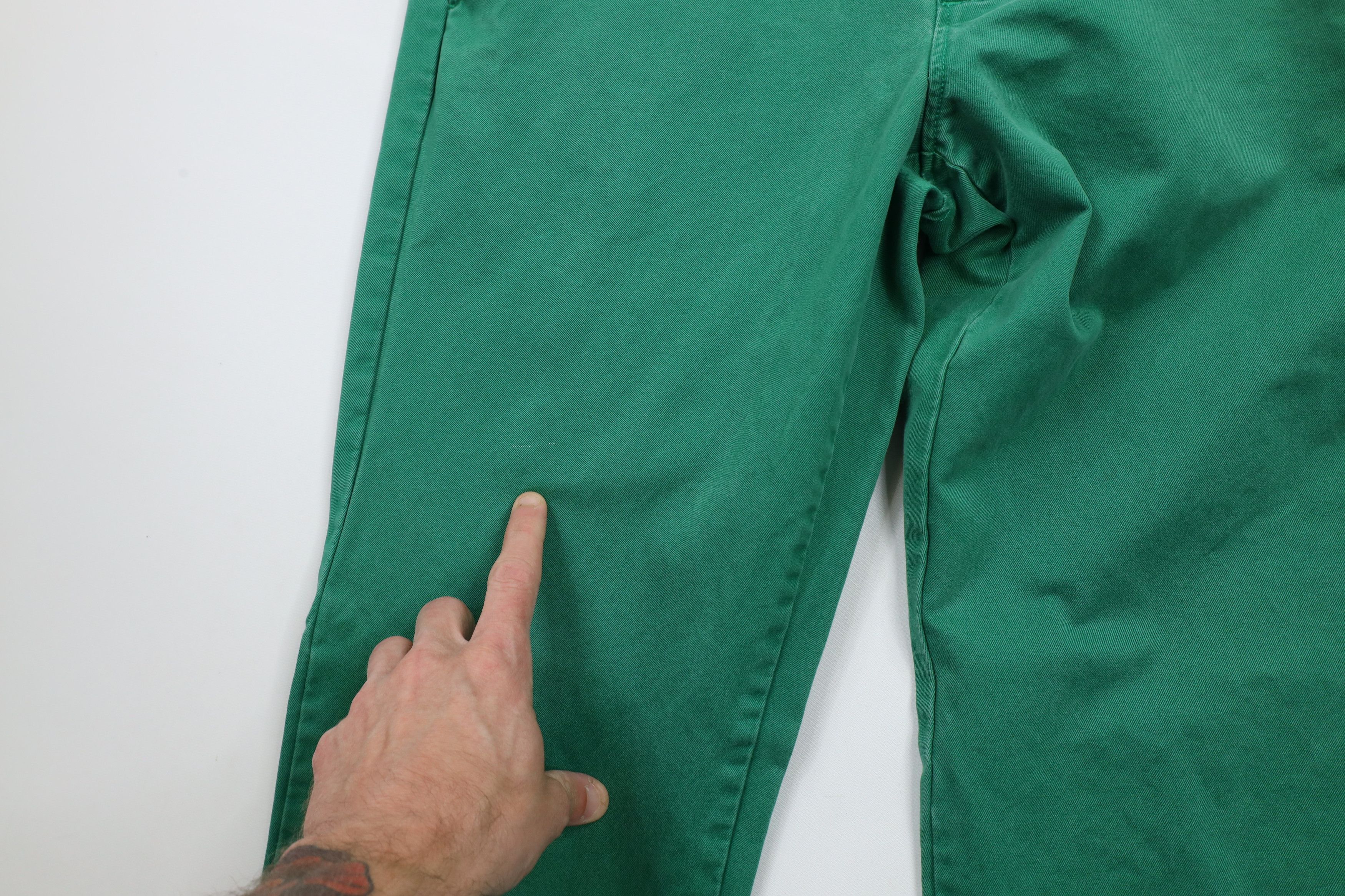 J.Crew × Vintage J Crew Urban Slim Fit Broken In Chino Pants Green Cotton Size US 32 / EU 48 - 7 Thumbnail