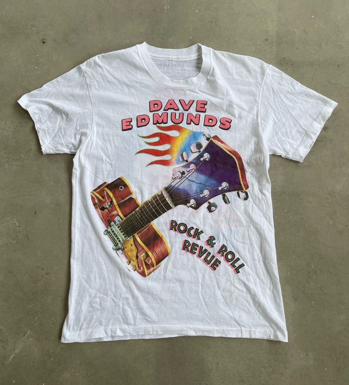 Vintage VINTAGE DAVE EDMUNDS CONCERT T SHIRT Size US M / EU 48-50 / 2 - 2 Thumbnail