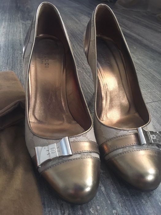 Gucci Gucci GG Monogram Canvas Heels shoes Size US 8 / IT 38 - 1 Thumbnail
