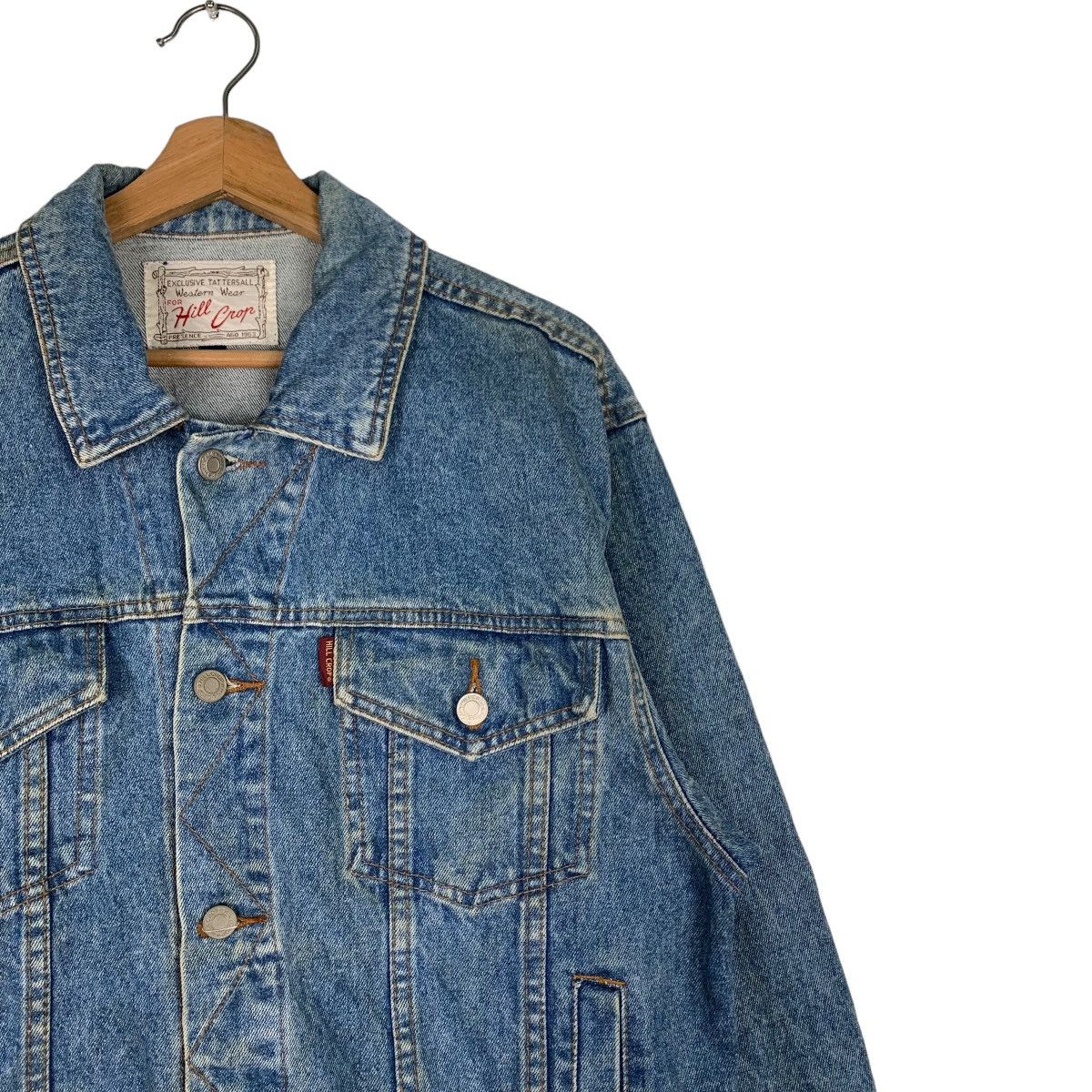 Japanese Brand HILL CROP Western Wear Denim Jacket #0859-C38 Size US M / EU 48-50 / 2 - 5 Thumbnail