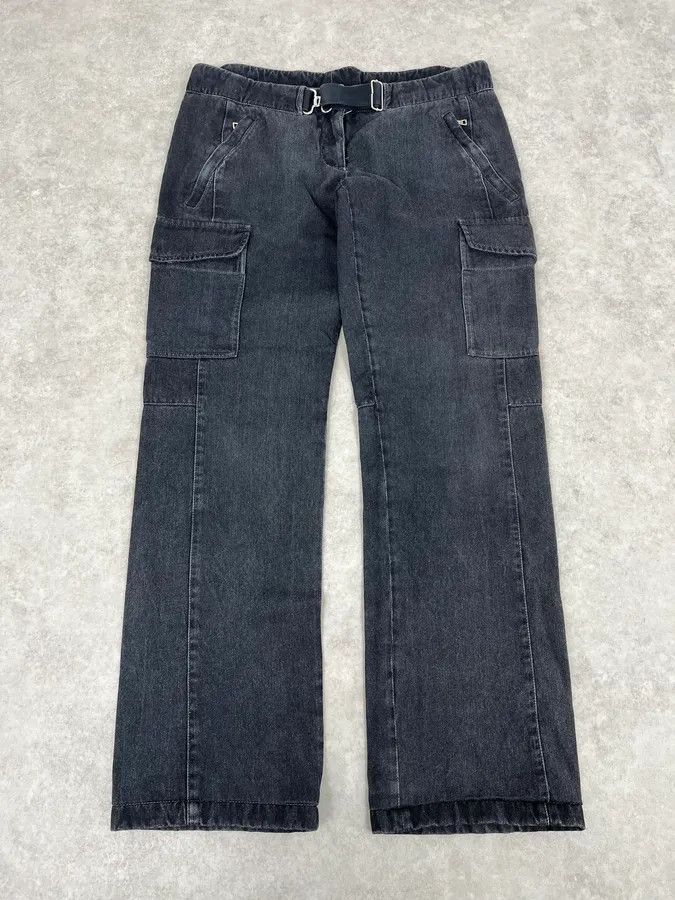 Prada 2000s Prada Dark Grey Cargo Pants Size US 31 - 5 Thumbnail