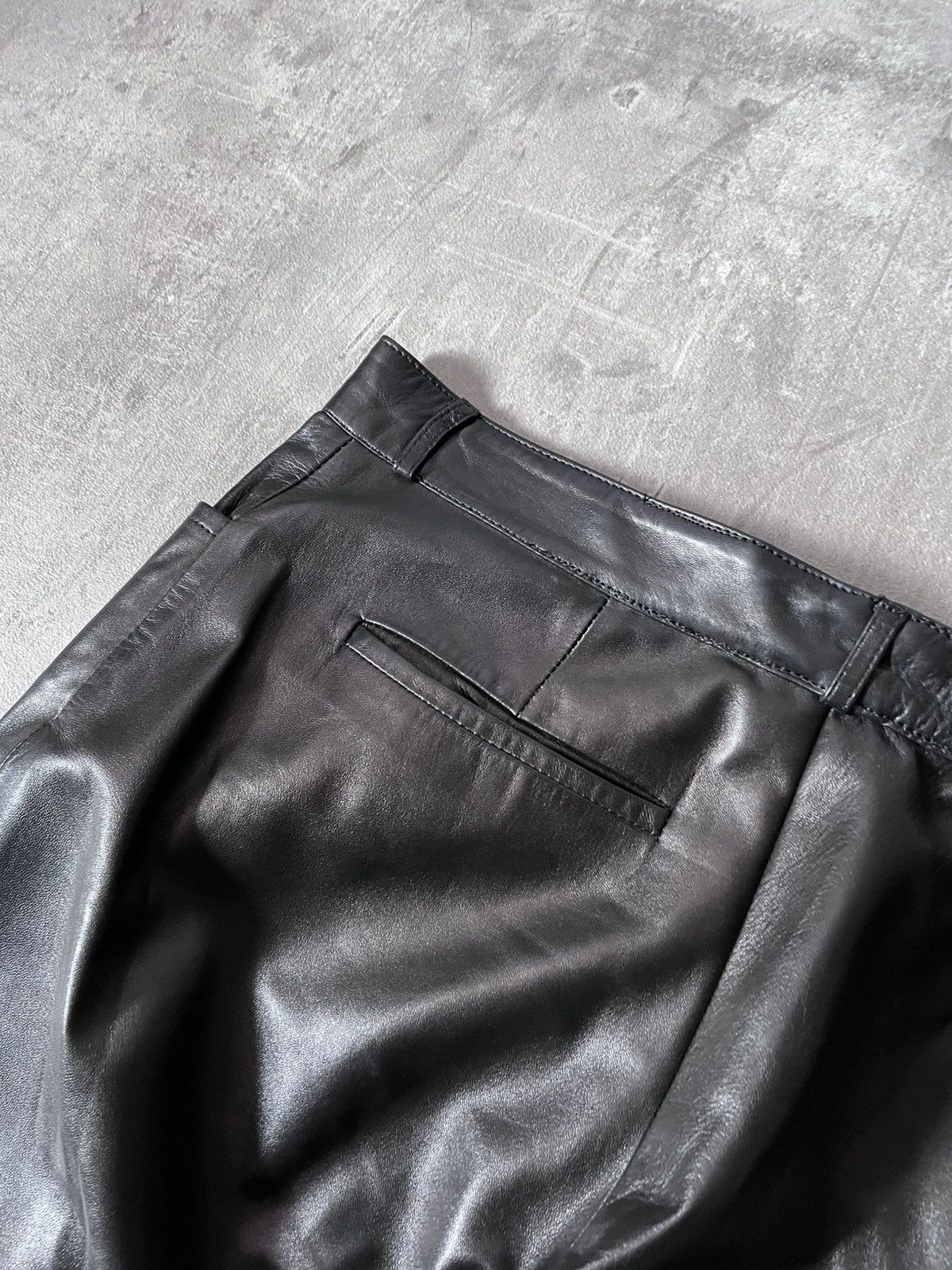 Gucci Gucci by Tom Ford 00s black leather pants Size US 30 / EU 46 - 13 Thumbnail