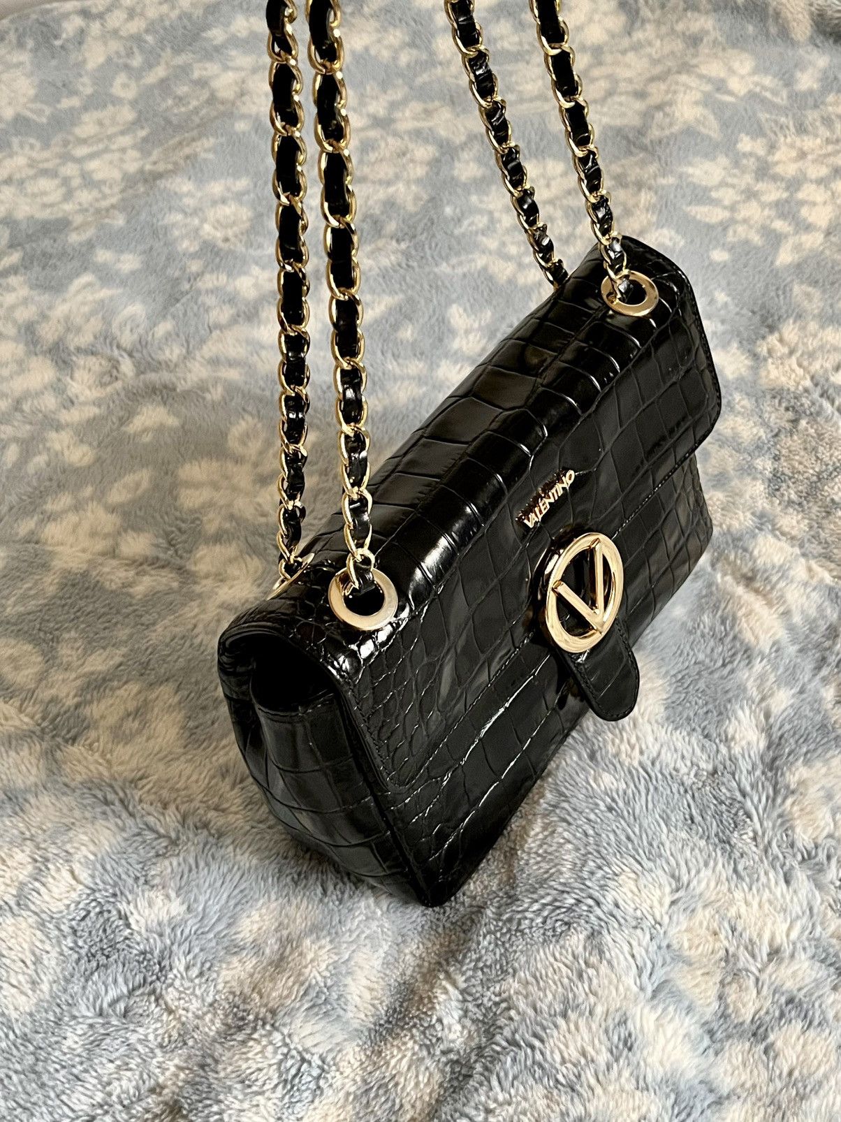 Valentino Valentino By Mario Poisson Crocodile Leather Crossbody Bag Size ONE SIZE - 3 Thumbnail