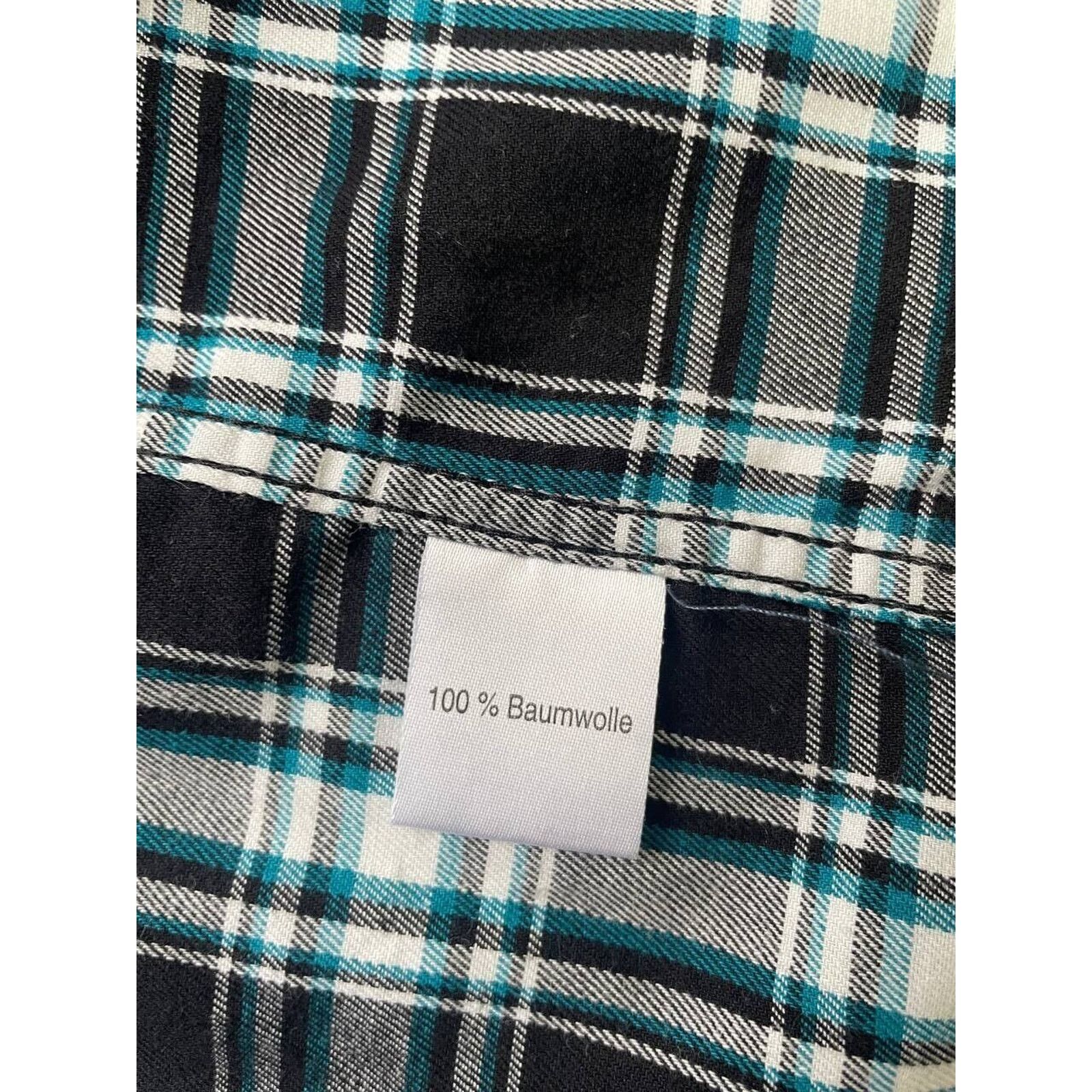 Other Vintage Flannel Shirt Blue White Plaid Long Sleeve Size M Size US M / EU 48-50 / 2 - 5 Thumbnail
