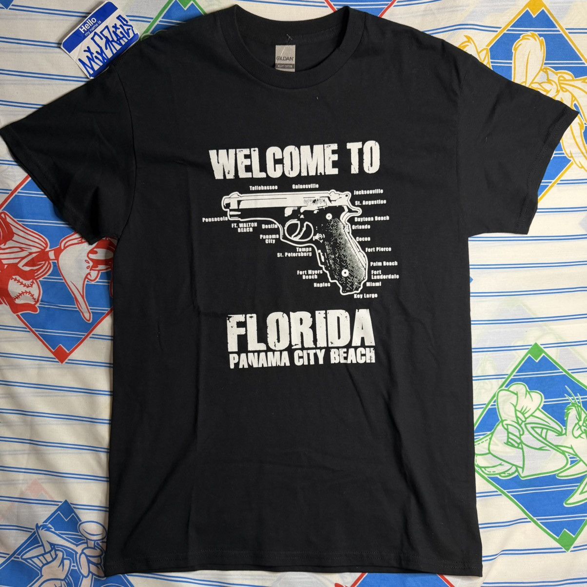 Other Welcome To Florida Pro Gun Rights Florida Map Men Tee M Size US M / EU 48-50 / 2 - 1 Thumbnail