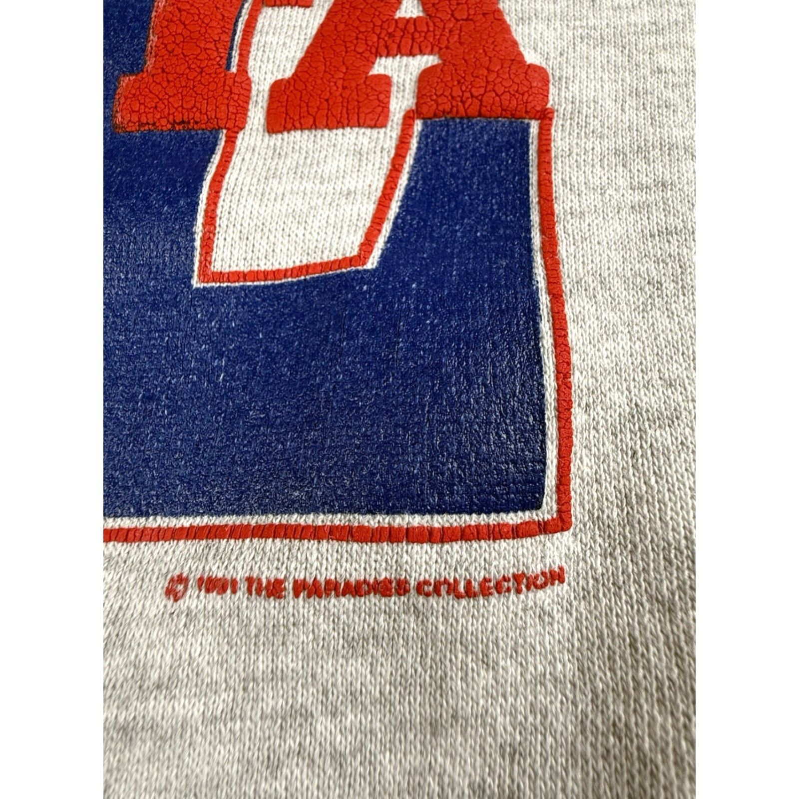 Vintage VINTAGE Atlanta Sweatshirt Mens XL Gray Crewneck 1991 Gear For Sports City Graphic Print Pullover Cotton Polyester 1049 Size US XL / EU 56 / 4 - 2 Thumbnail
