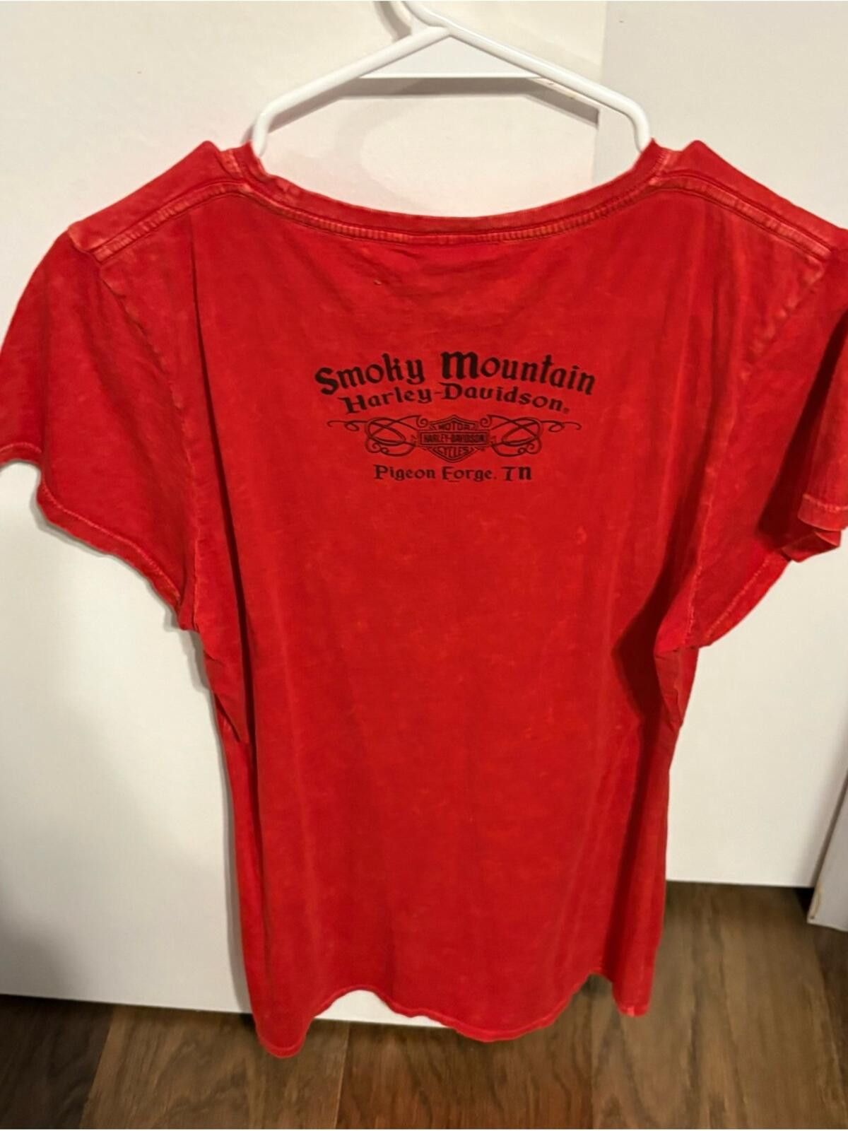 Harley Davidson Harley-Davidson Pigeon Forge TN Women’s Red Graphic Tee Size L / US 10 / IT 46 - 2 Thumbnail