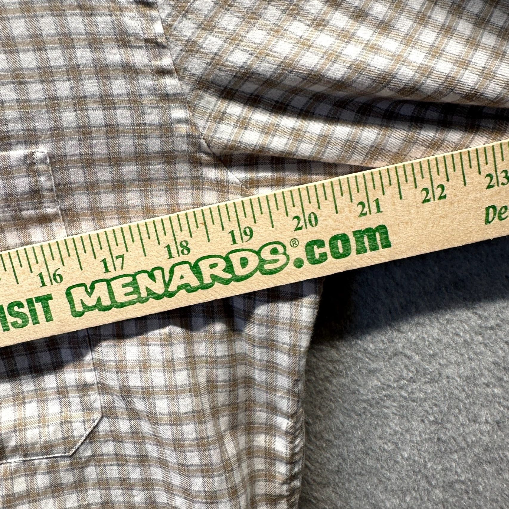 Vintage Scott Barber Shirt Adult Medium Brown White Casual Button Up Cotton Mens Shirt Size US M / EU 48-50 / 2 - 7 Thumbnail