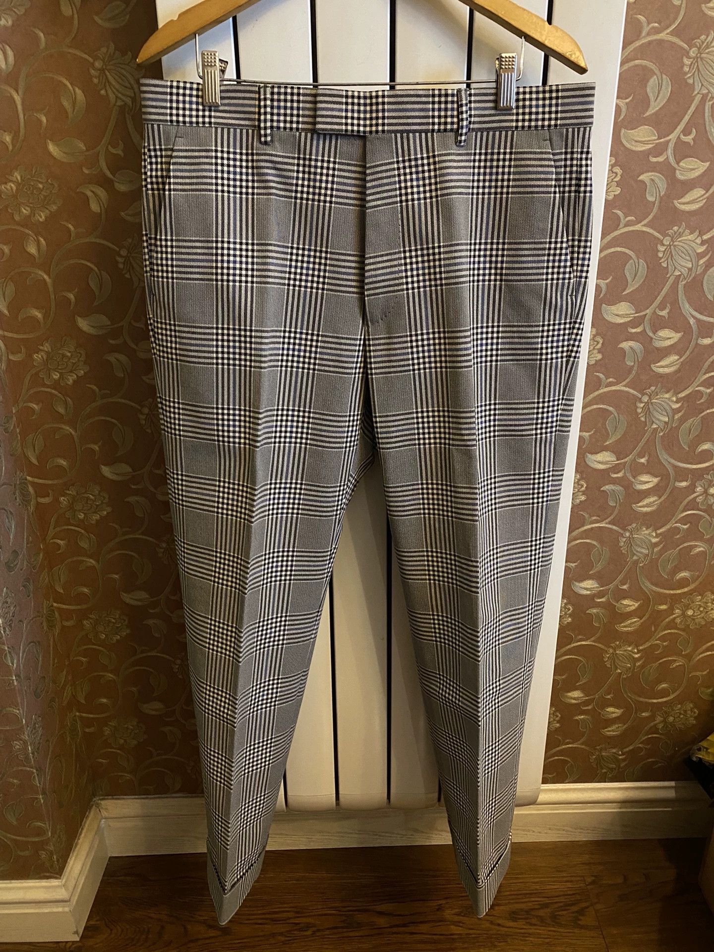 Gucci GUCCI Double Breasted Check Wool Suit 50R Size 50R - 3 Thumbnail