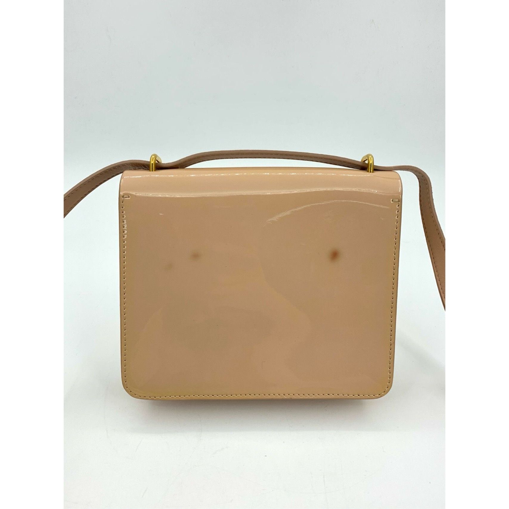 Burberry Burberry Ladies Bright Leather Crossbody Shoulder Bag Beige Size ONE SIZE - 9 Thumbnail