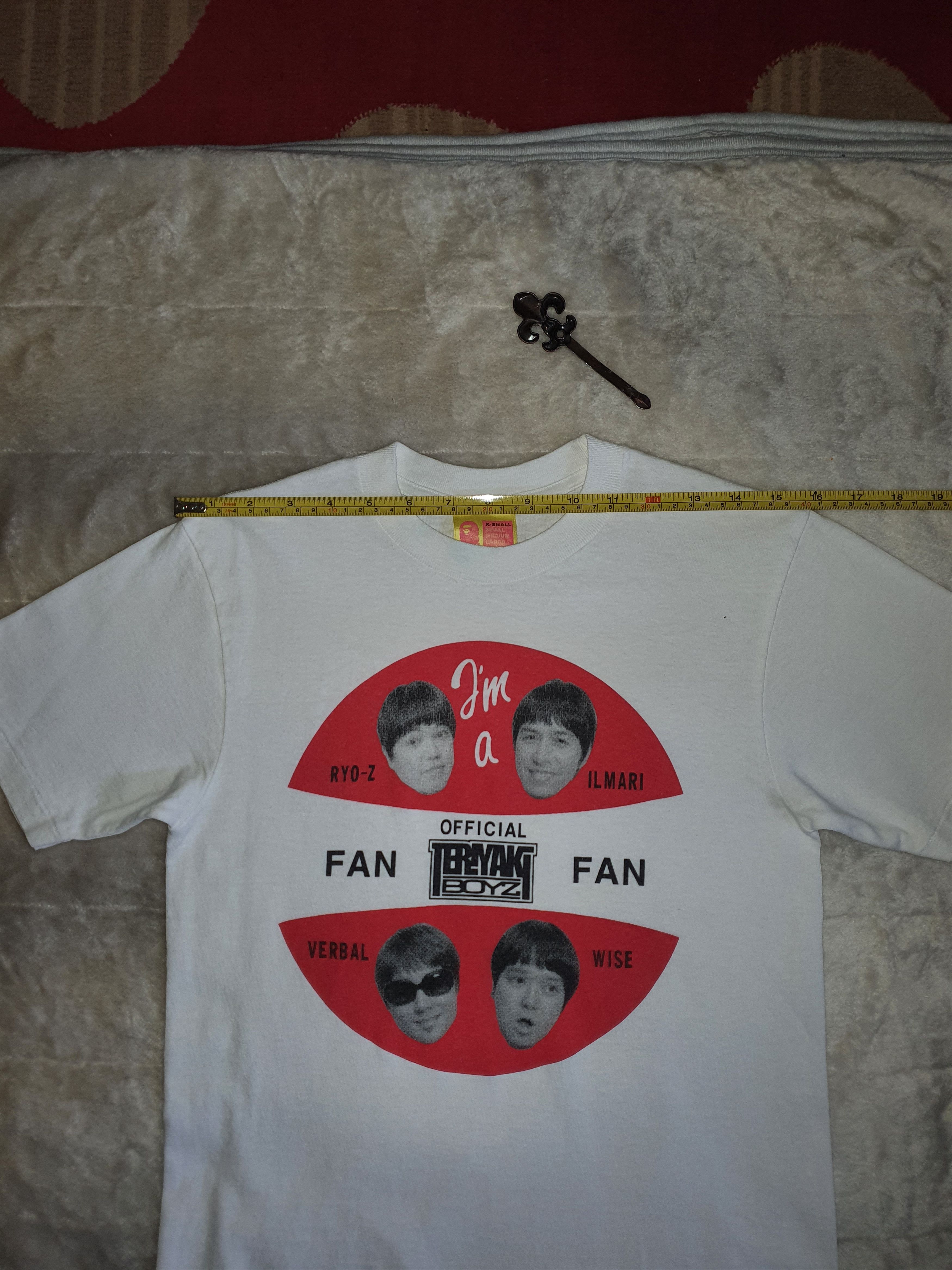 Bape Teriyaki Boyz “I’m a Fan” Official Fan Club Tee Size XS / US 0-2 / IT 36-38 - 10 Thumbnail
