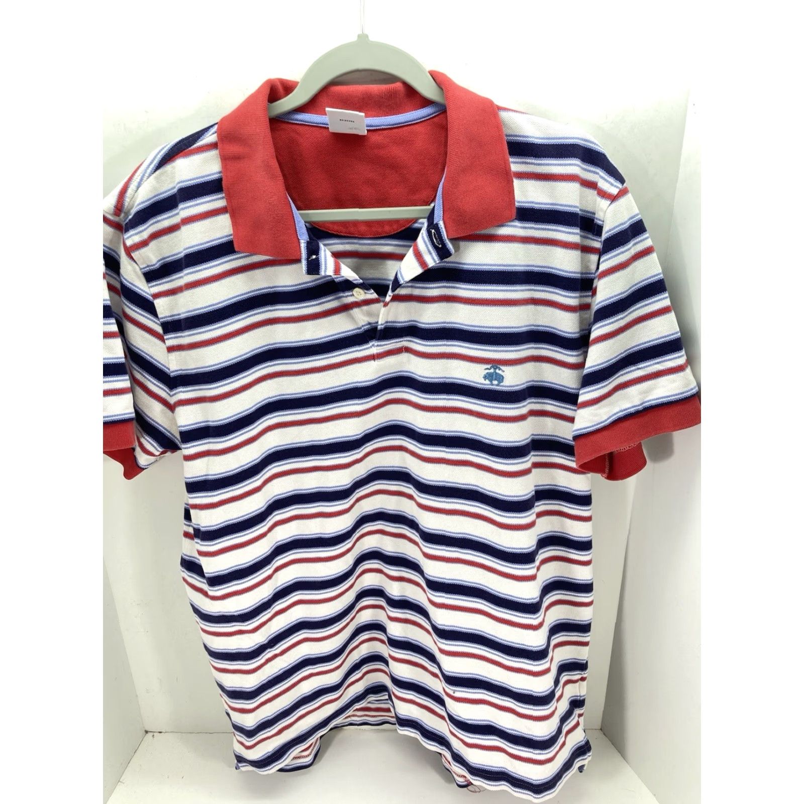 Brooks Brothers VINTAGE Brooks Brothers Polo Shirt Men XL Red Stripe Short Sleeve Cotton Knit Pullover Size US XL / EU 56 / 4 - 2 Thumbnail