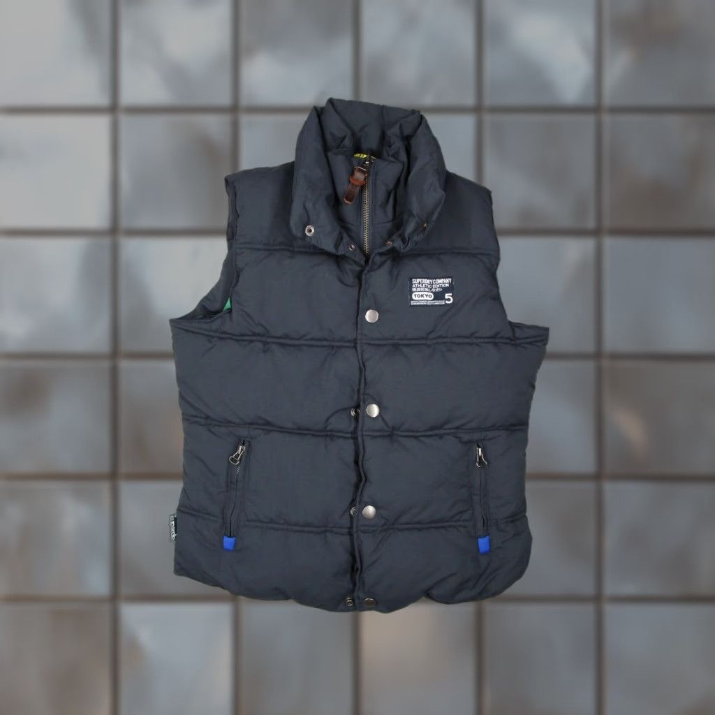 Superdry Superdry Vest Women Large Blue Full Zip Puffer Outdoor Work Gilet Gorpcore Size L / US 10 / IT 46 - 1 Thumbnail