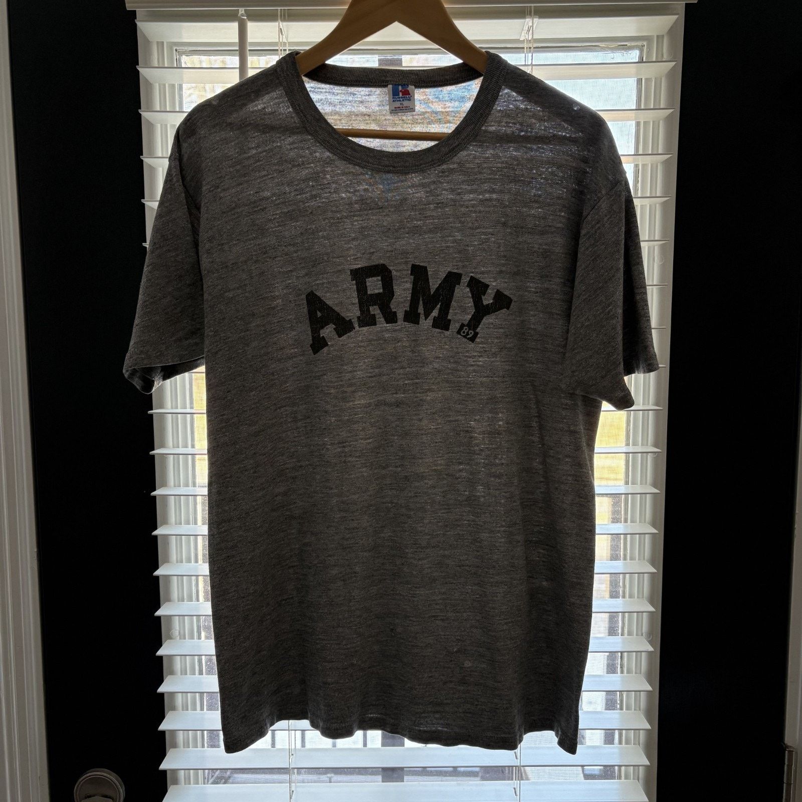 Russell Athletic × Vintage Vintage Paper Thin Burnout T-Shirt Men's Size L Gray THIN Size US L / EU 52-54 / 3 - 1 Thumbnail