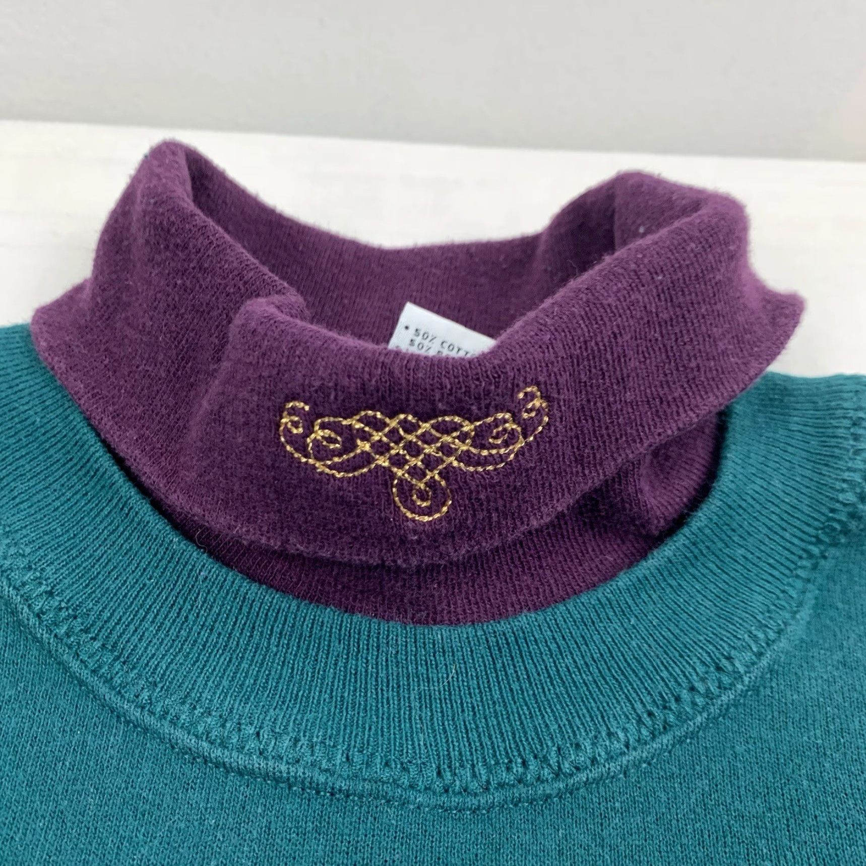 Vintage VINTAGE Gopher Sport Sweatshirt Womens XL Green Floral Design Grandma Pullover Size XL / US 12-14 / IT 48-50 - 5 Thumbnail