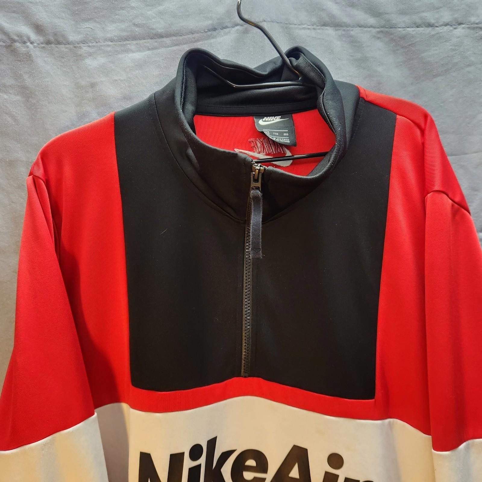 Nike Nike Air Quarter Zip Warmup Top Red Mens XXL Size US XXL / EU 58 / 5 - 2 Thumbnail