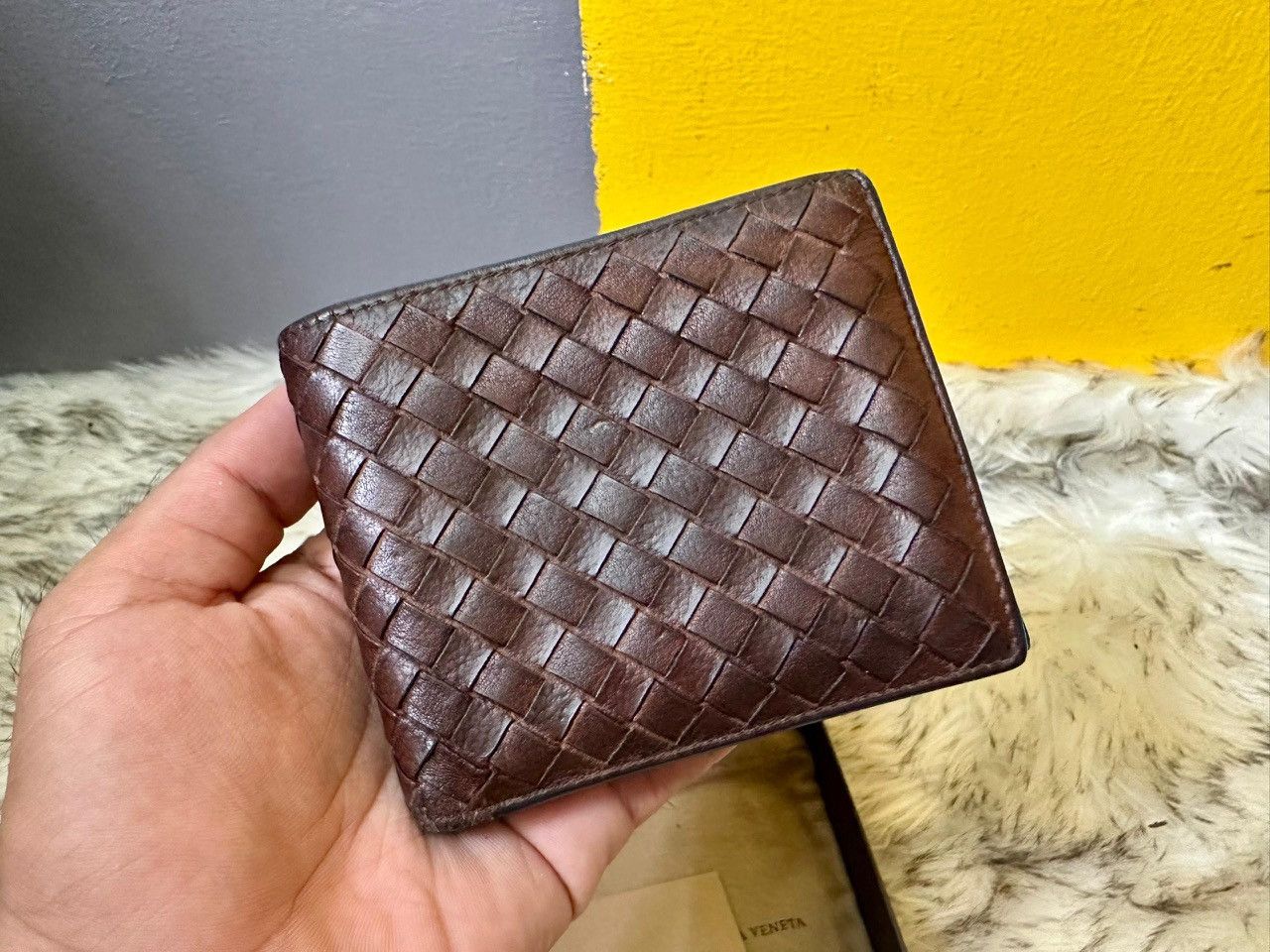 Bottega Veneta Authentic Bottega Veneta Intrecciato Piccolo Two Tone Bifold Size ONE SIZE - 3 Thumbnail