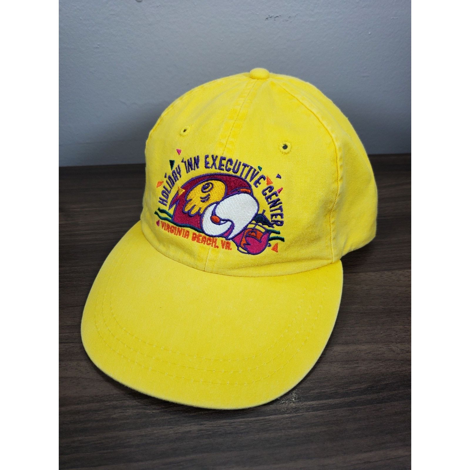 Adams Holiday Inn Executive Center Hat Virginia Beach Yellow Cap Size ONE SIZE - 1 Thumbnail