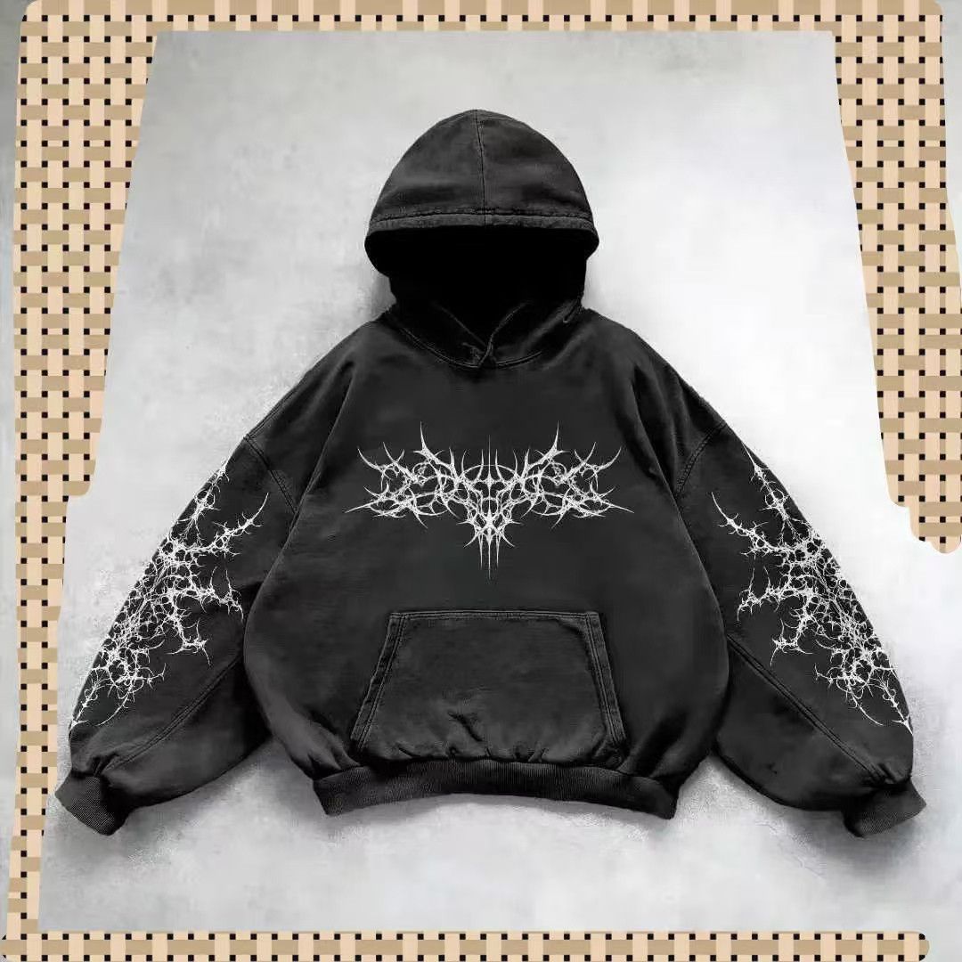 Vintage Streetwear Oversized Printed Hoodie Size US M / EU 48-50 / 2 - 1 Thumbnail