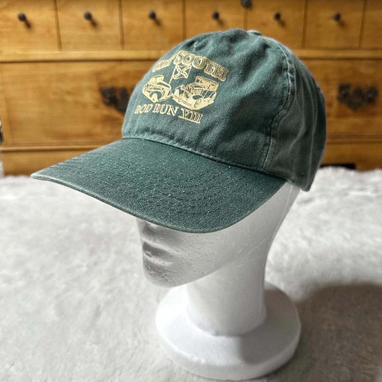Vintage Ole South Rod Run VIII Vintage Green Adjustable Baseball Cap Size ONE SIZE - 1 Thumbnail