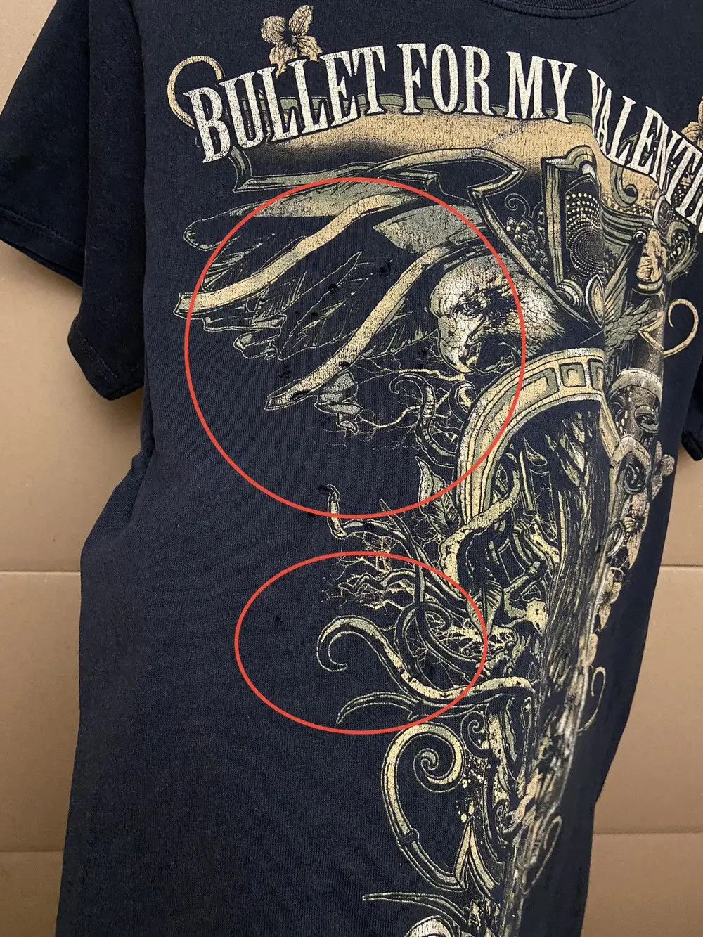 Band Tees VINTAGE 2008 BULLET FOR MY VALENTINE UK ROCK BAND TEE SHIRT Size US S / EU 44-46 / 1 - 11 Thumbnail