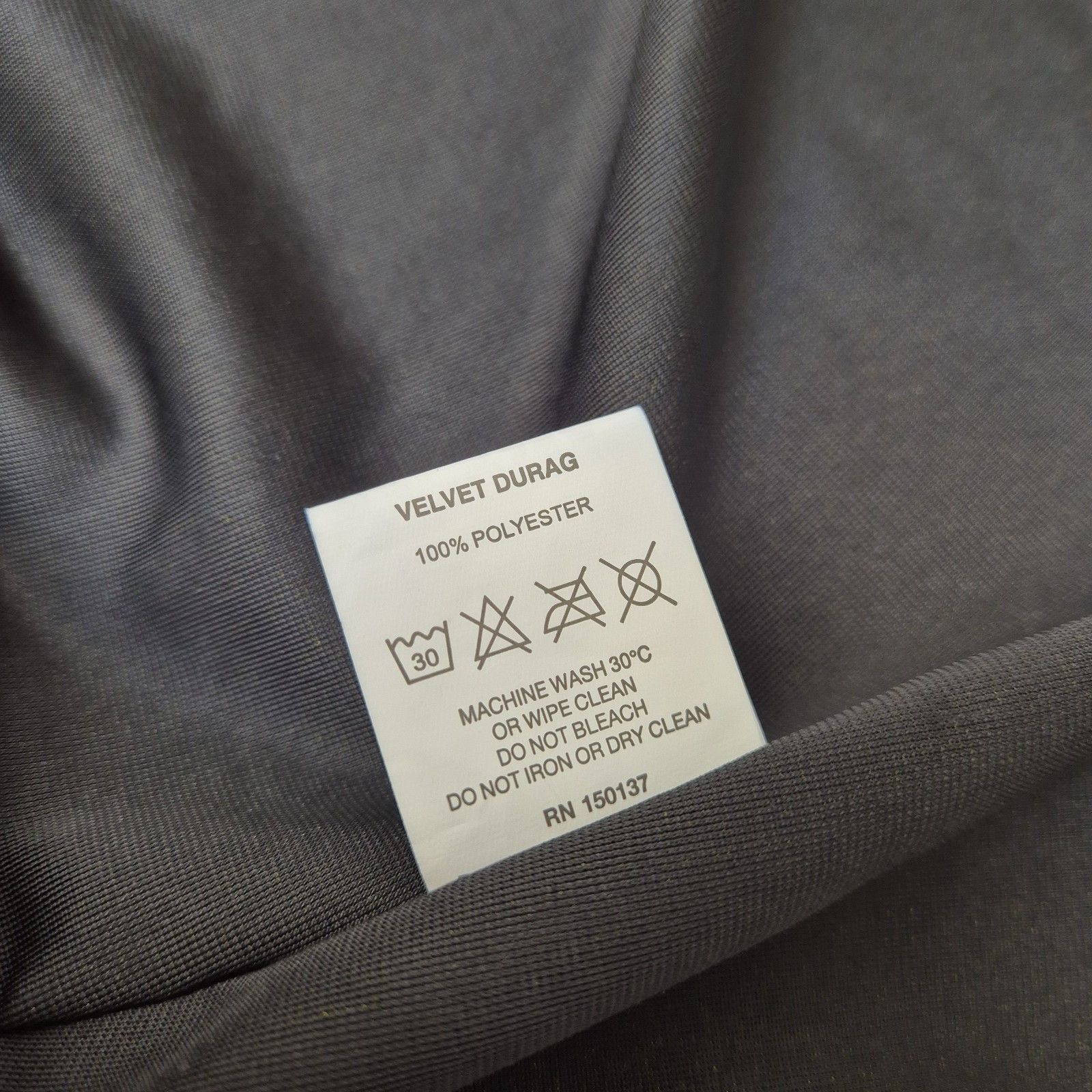 Palace Palace Velvet Durag Black Brand New With Tags FW24 Size ONE SIZE - 5 Thumbnail