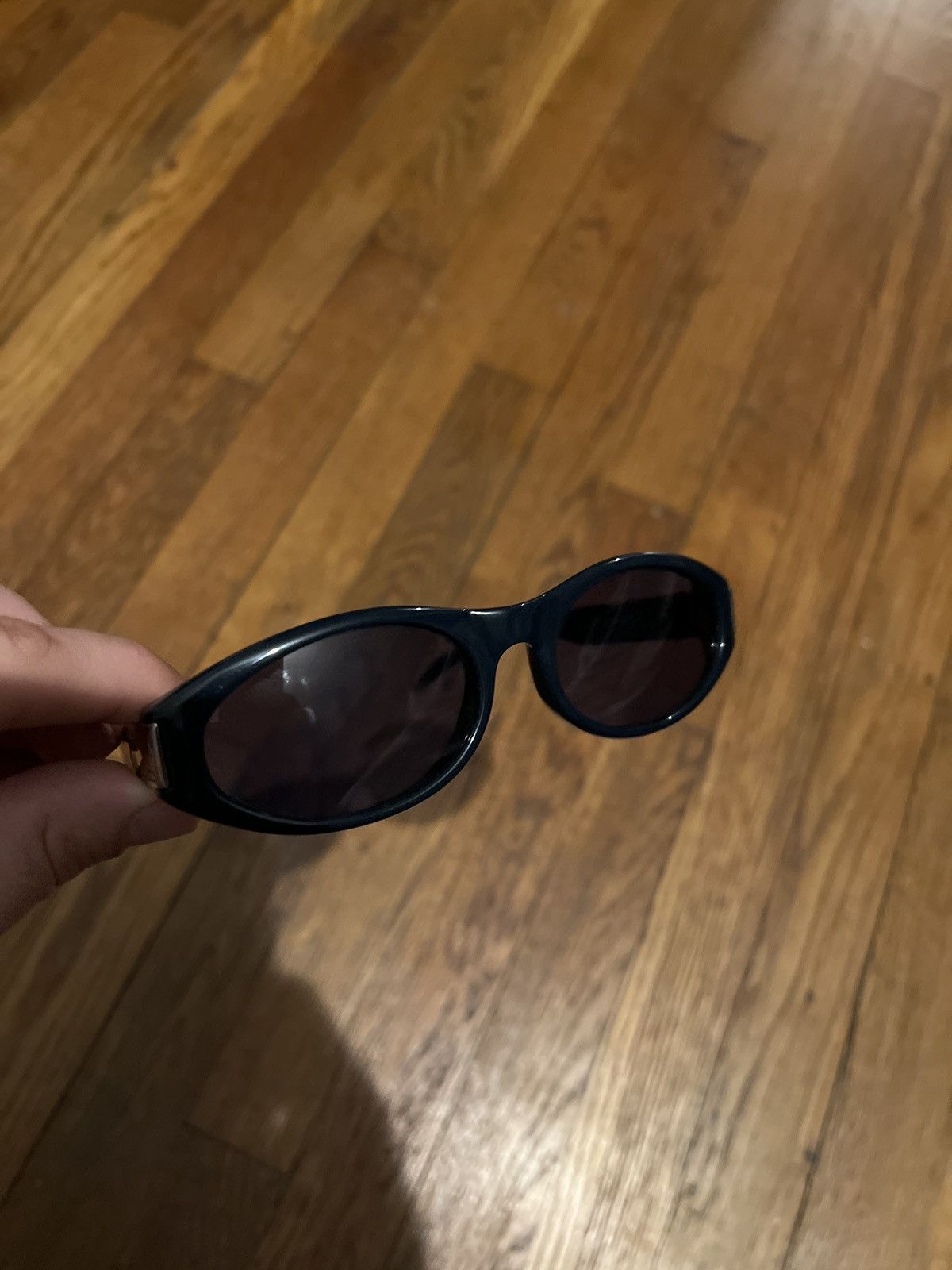 Gucci Gucci GG 2411/S 8CC Dark Blue 90s Vintage Plastic Sunglasses Size ONE SIZE - 8 Thumbnail