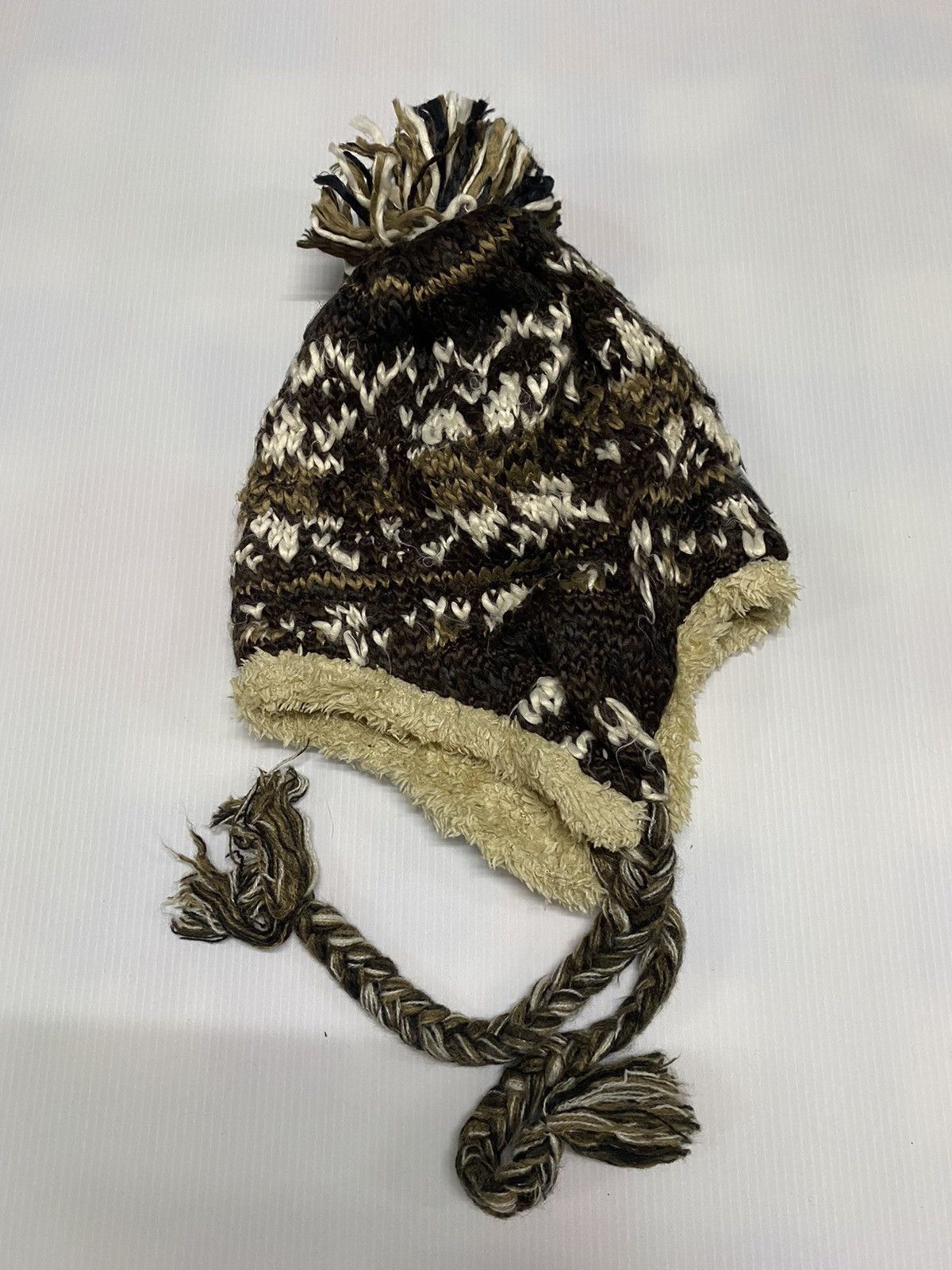 Japanese Brand × Vintage Unknown Earflap Winter Beanie Hat Size ONE SIZE - 4 Thumbnail