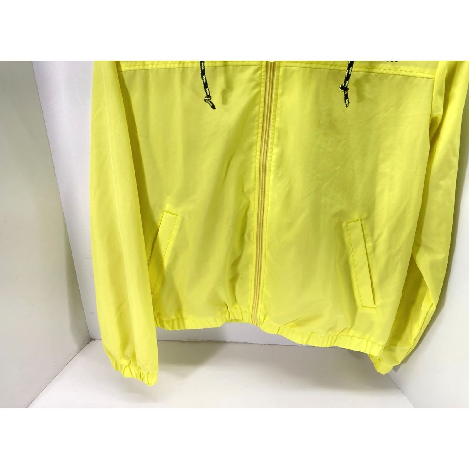 Vans VANS Kastle Turvey Windbreaker Jacket Womens L Yellow Zip Up Hooded Drawstring Jacket Size L / US 10 / IT 46 - 5 Thumbnail
