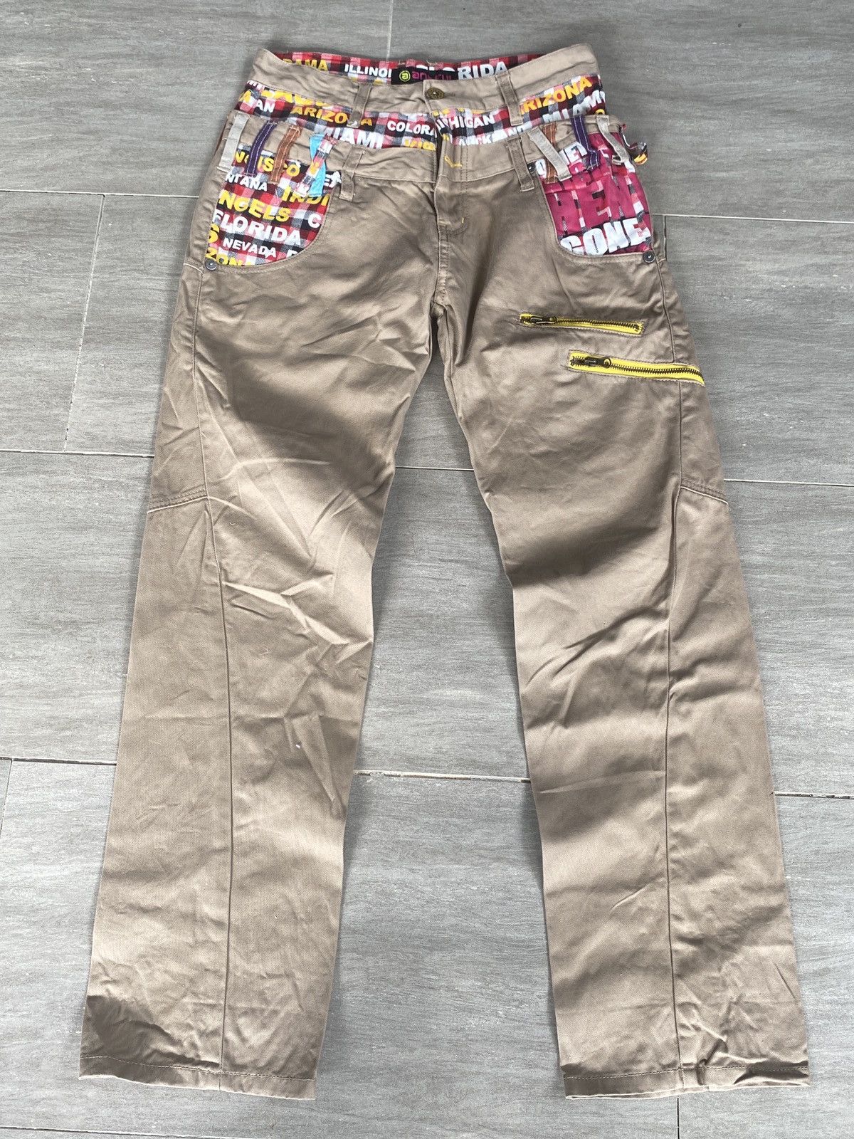 RARE🔥NYLUS Double Waist ARTFULL Cargo Pants