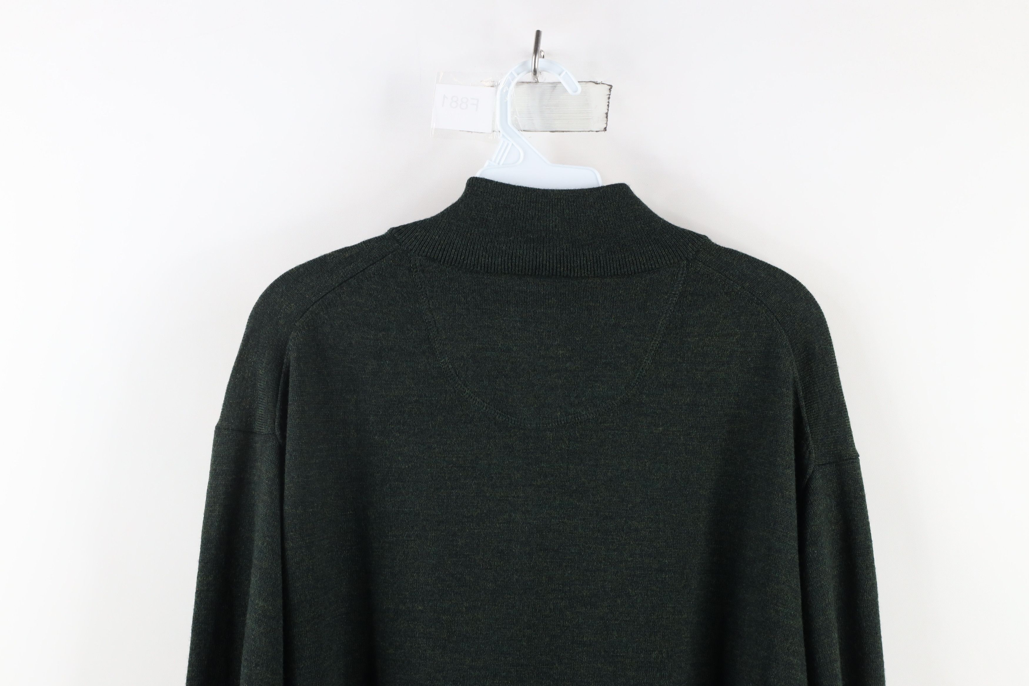 Orvis × Vintage Vintage Orvis Wool Knit Half Zip Pullover Sweater Green Size US L / EU 52-54 / 3 - 8 Thumbnail