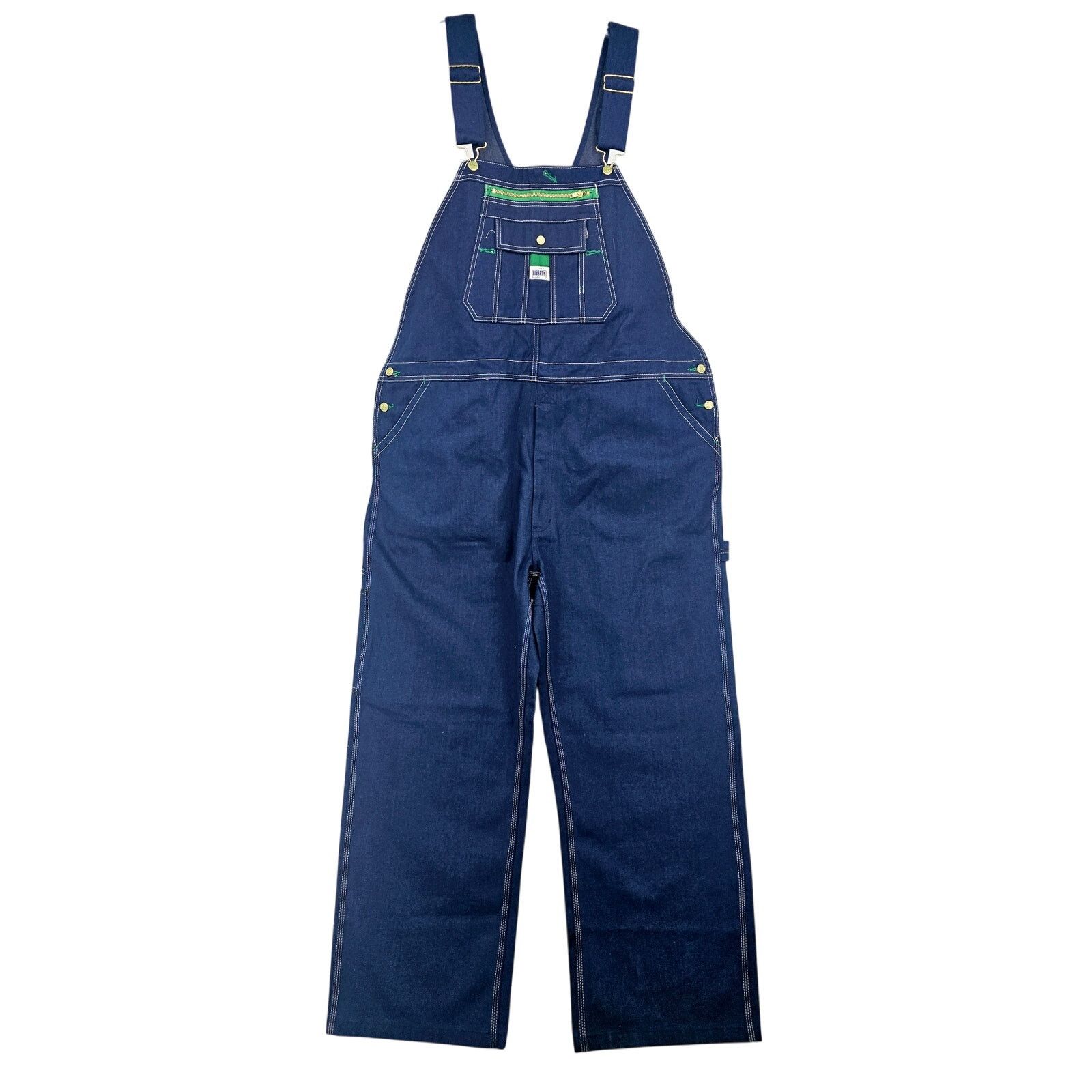Liberty Liberty Bib Overalls Denim Dark Wash 100% Cotton 48x30 3225 Size US 44 / EU 60 - 1 Thumbnail
