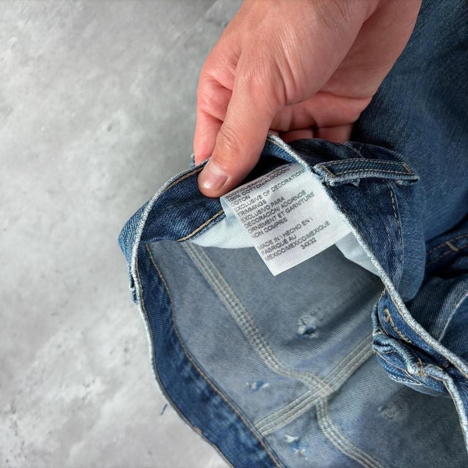 Dickies Y2K Dickies Carpenter Baggy Distressed Skater Denim Jeans Size US 34 / EU 50 - 5 Thumbnail