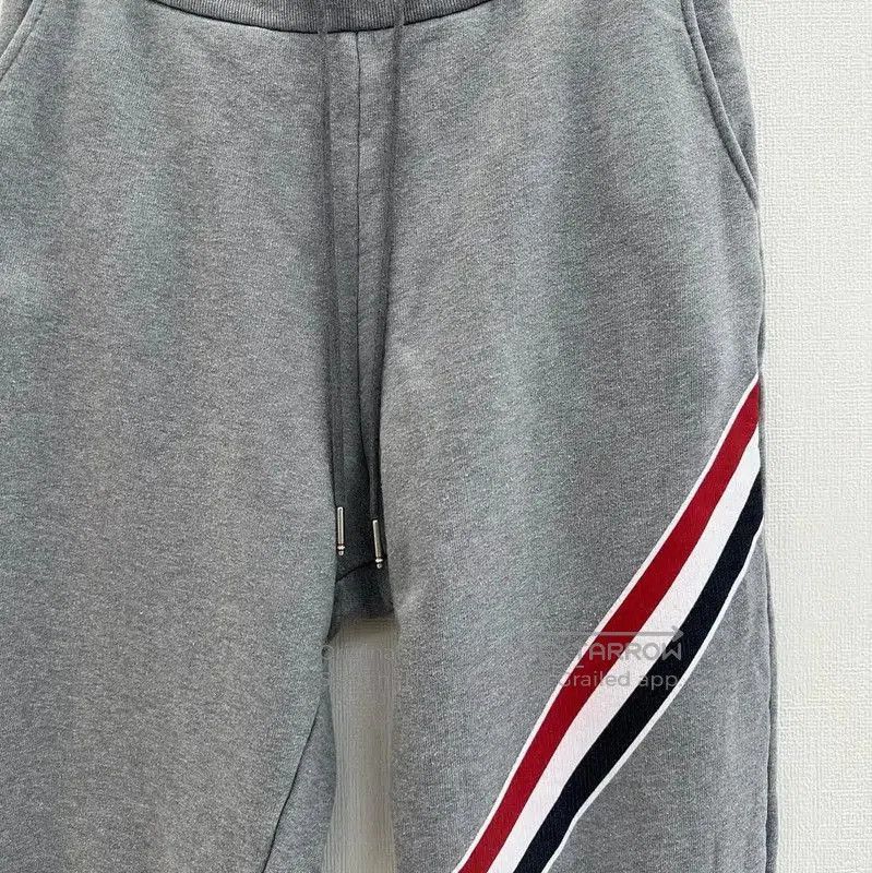 Other Thom Browne Gray Cotton Striped Casual Pants . Size US 26 / EU 42 - 3 Thumbnail