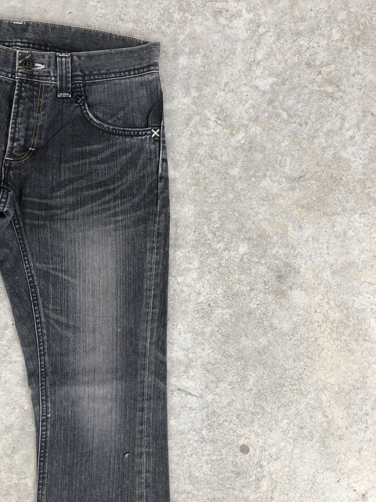 If Six Was Nine Japanese Lee Flared Jeans Distressed Jeans Size US 33 - 5 Thumbnail