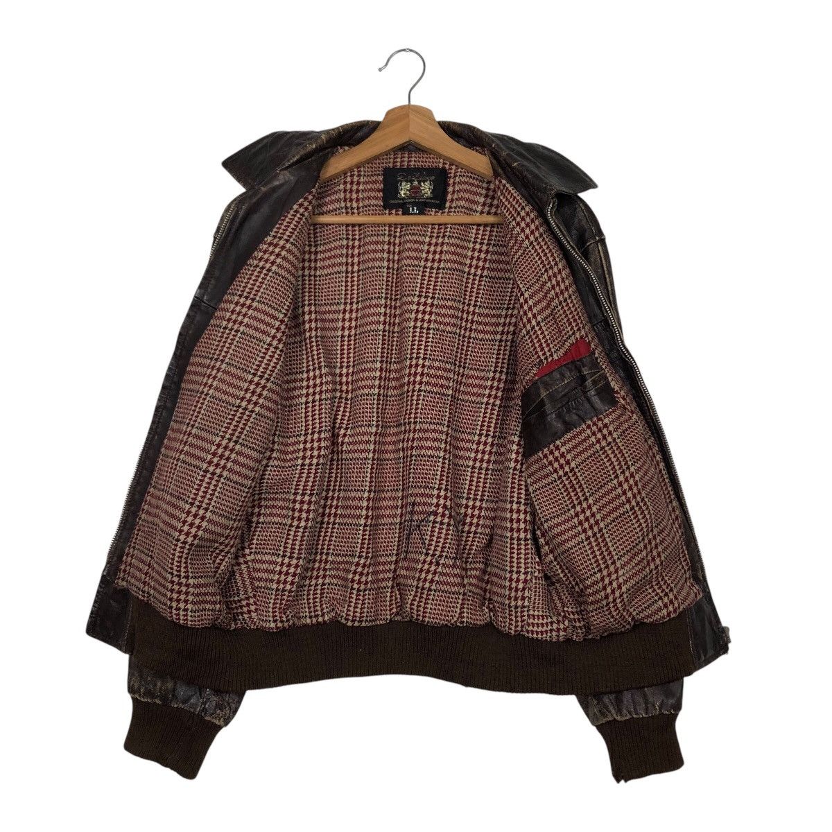 Japanese Brand 📌Vintage Genuine Leather Jacket Deluxe Japan Made Size US L / EU 52-54 / 3 - 14 Thumbnail