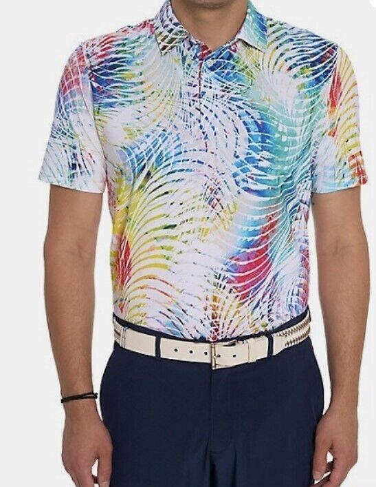 Robert Graham Robert Graham Colour Me Wild Classic Fit Polo Shirt ( L ) Size US L / EU 52-54 / 3 - 1 Thumbnail