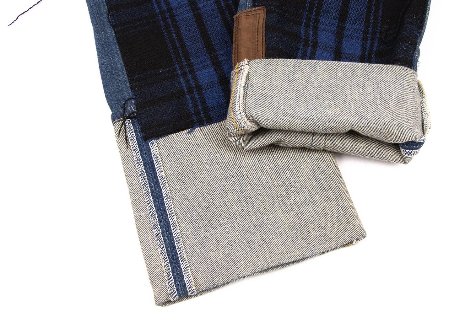 Junya Watanabe Checkered Denim Pants in Blue, Black, and Brown Size US 30 / EU 46 - 9 Thumbnail