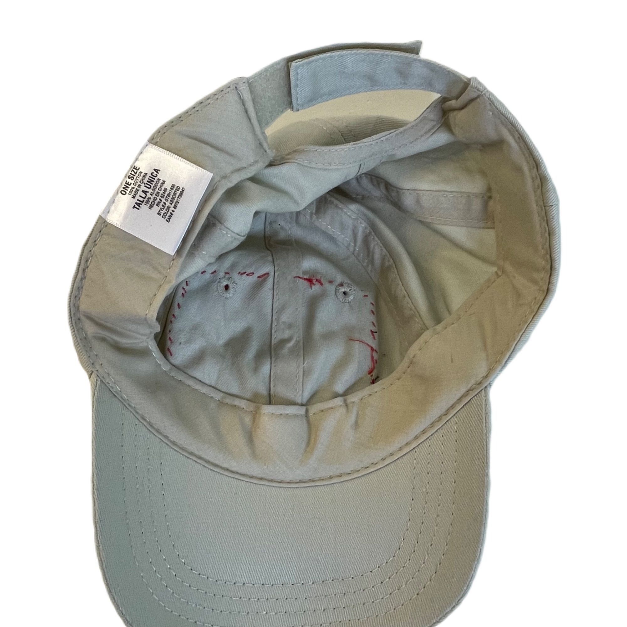 Handmade Granny Square Trucker Style Hat Cap Low Profile Beige w/ Rai Size ONE SIZE - 6 Thumbnail